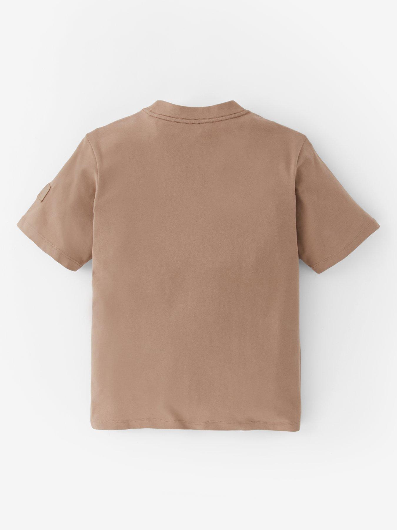 Image 2 of 4 of Jack & Jones Junior Boys Badge Short Sleeve T-shirt - Beige