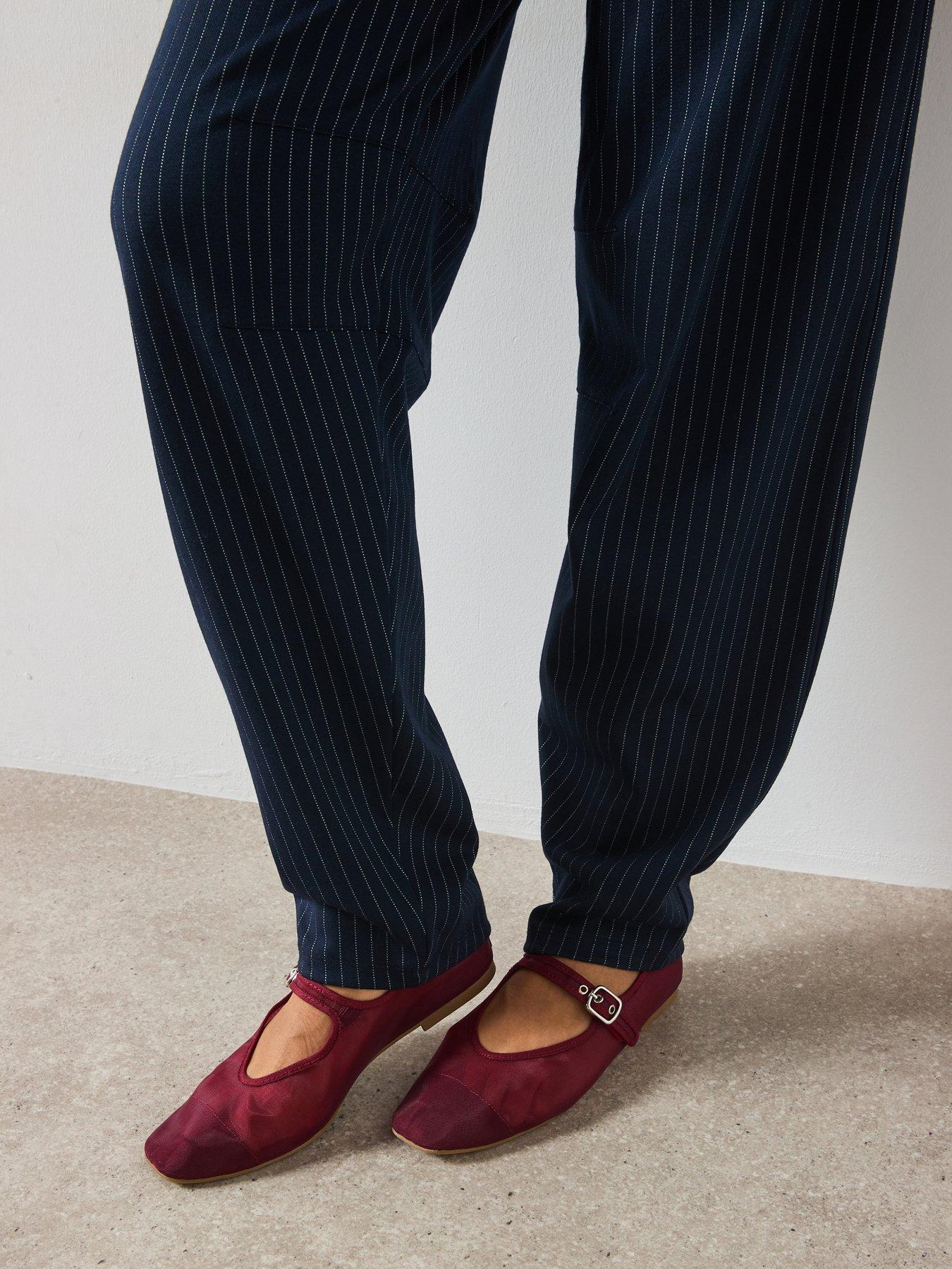 Image 5 of 6 of V by Very Stripe Barrel Leg Trousers - Stripe