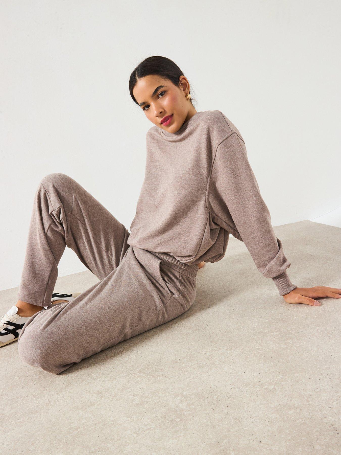 Image 6 of 6 of V by Very Bubble Hem Sweatshirt - Oatmeal Marl