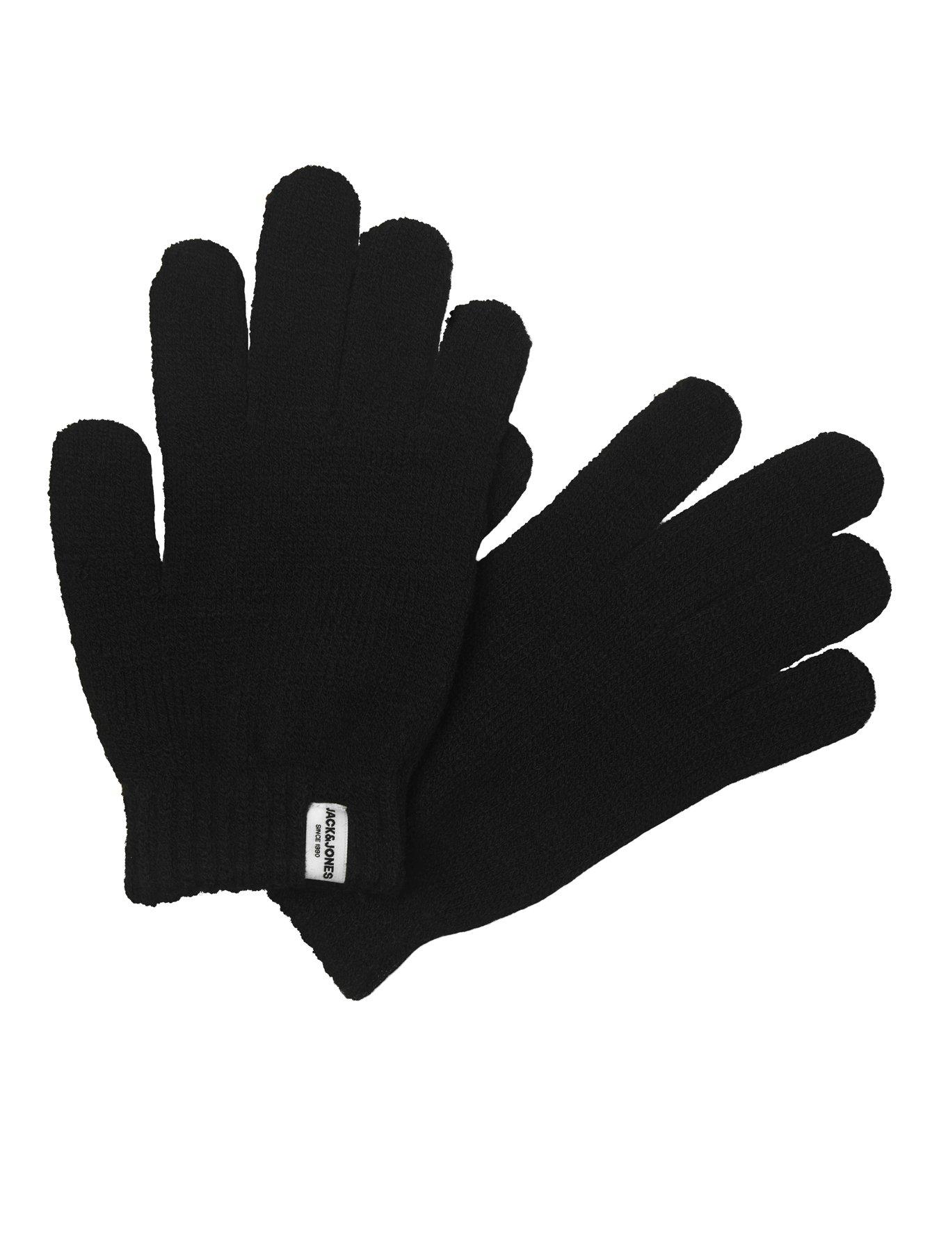 Image 4 of 7 of Jack & Jones Junior Boys Cooper Beanie And Gloves Giftbox Set - Black
