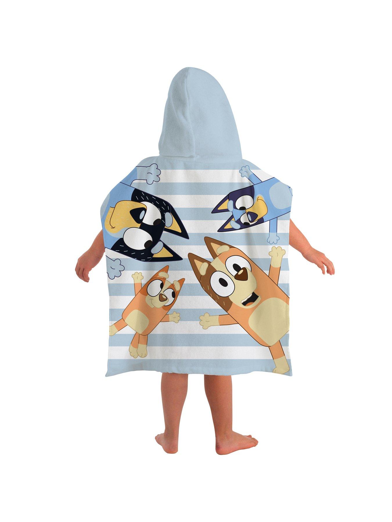 Image 2 of 2 of Bluey Surprise 100% Cotton Hooded Poncho- 50x115cm