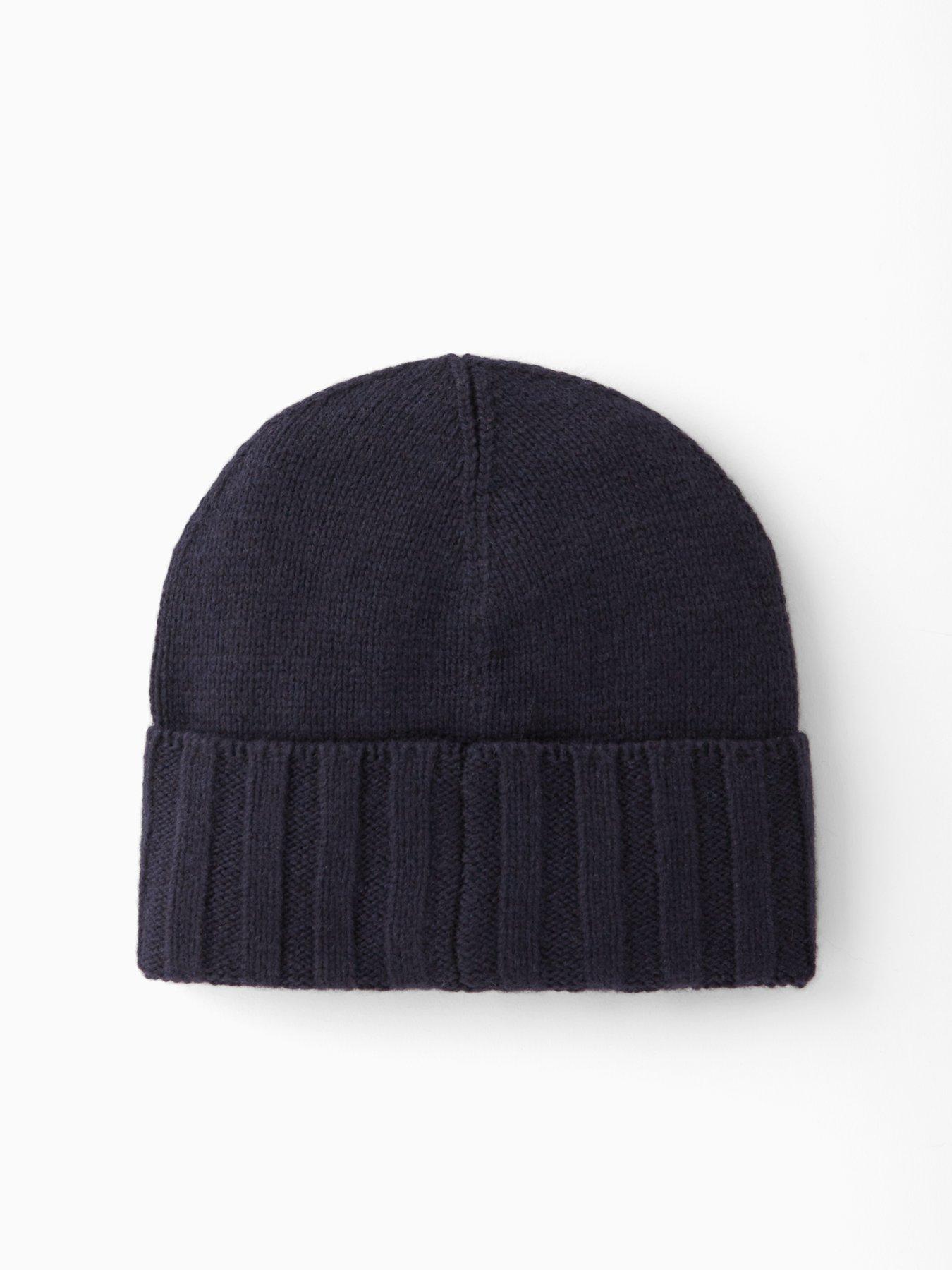 Image 2 of 4 of Hackett Cashmere Beanie - Navy