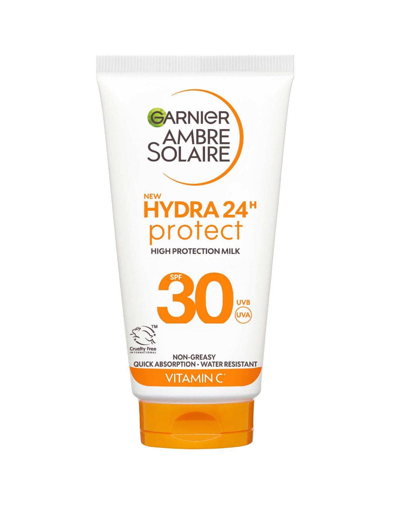 Garnier Ambre Solaire SPF 30 Hydra 24 Hour Protect High protection UVB  &  UVA hydrating sun cream lotion50ml
