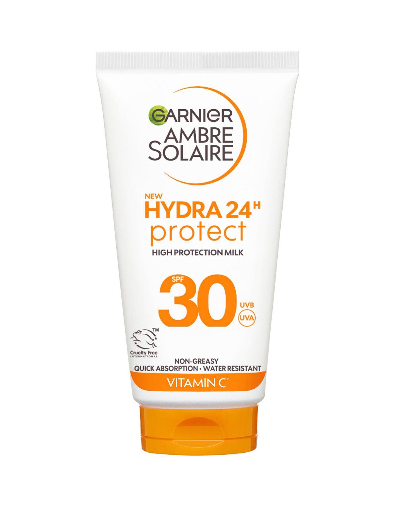 Garnier Ambre Solaire SPF 30 Hydra 24 Hour Protect High protection UVB  &  UVA hydrating sun cream lotion50ml