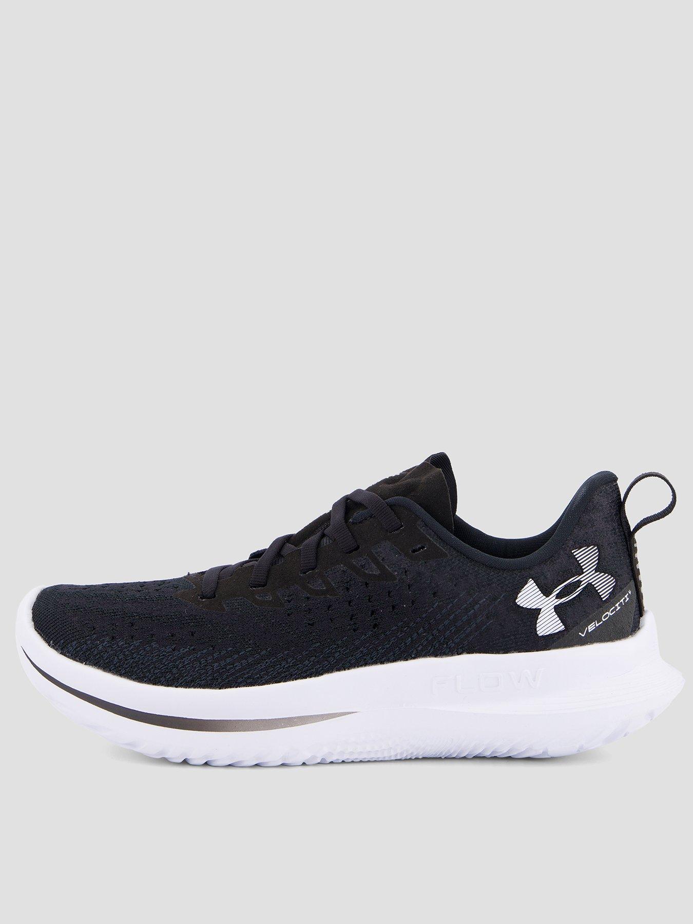 UNDER ARMOUR Womens Running Velociti 4 Trainers - Black/White