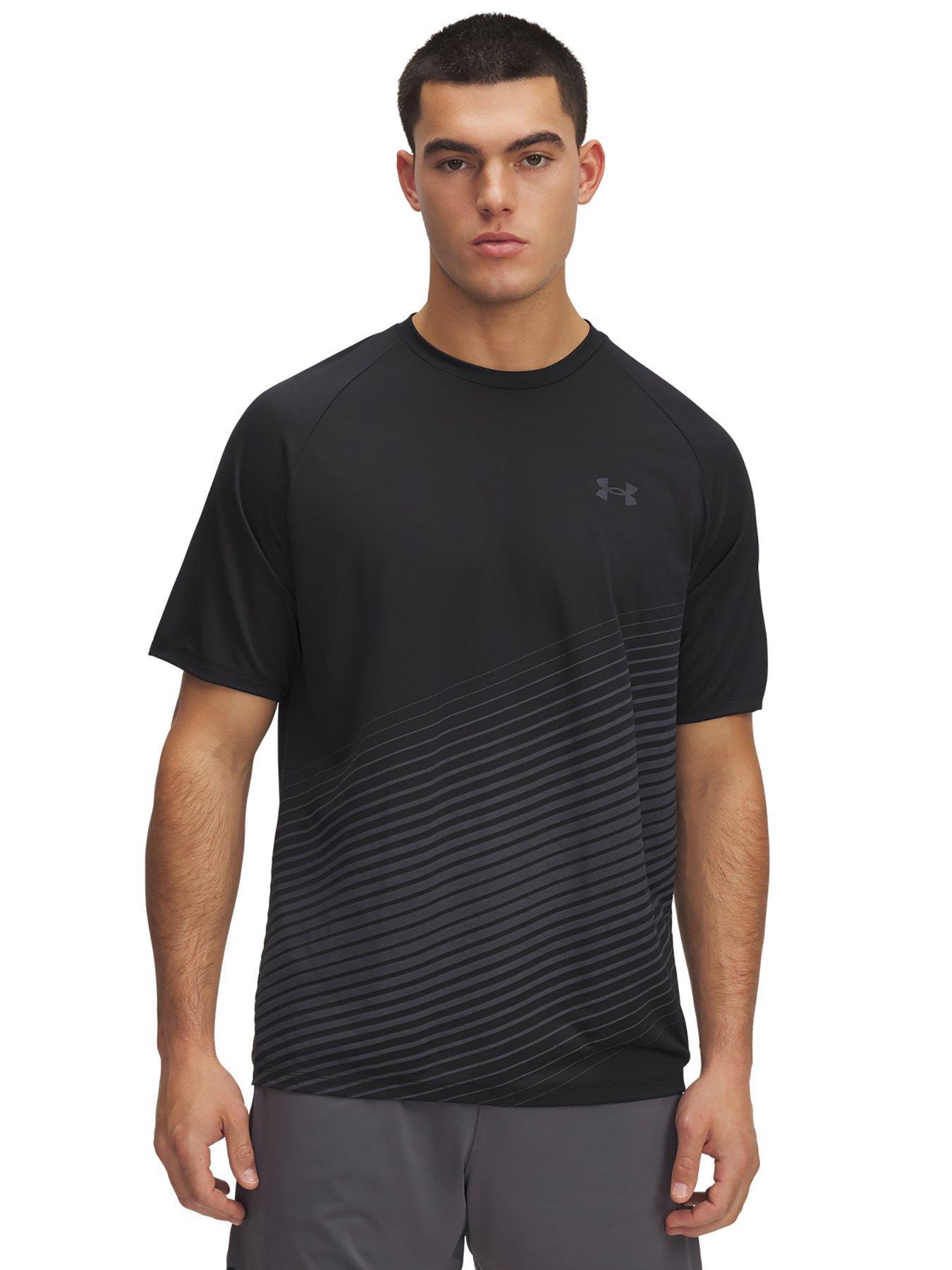 UNDER ARMOUR Mens Training Tech Fade T-Shirt - Black