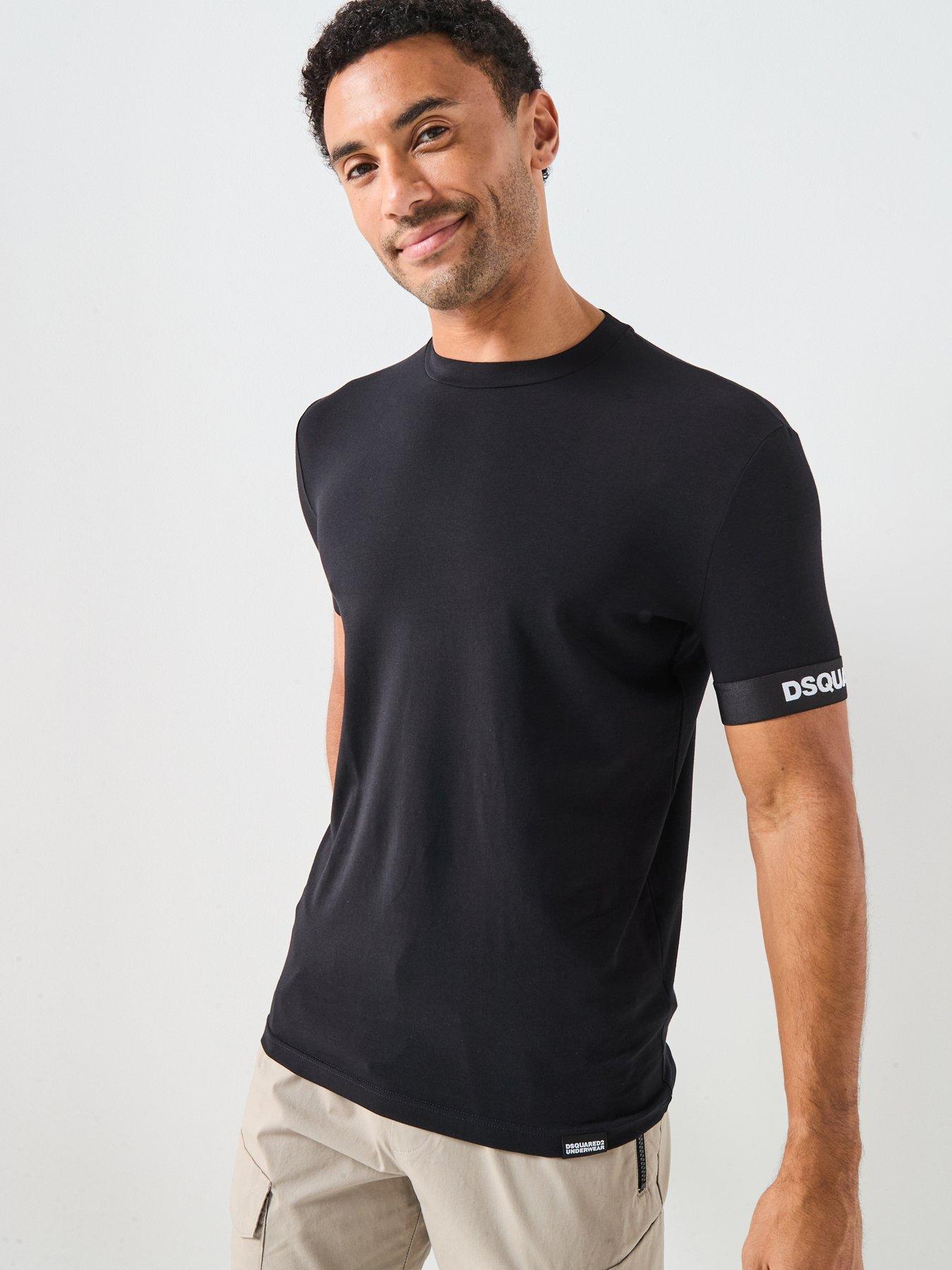 Dsquared2 Dsquared Logo Arm Band Short Sleeve T-Shirt - Black