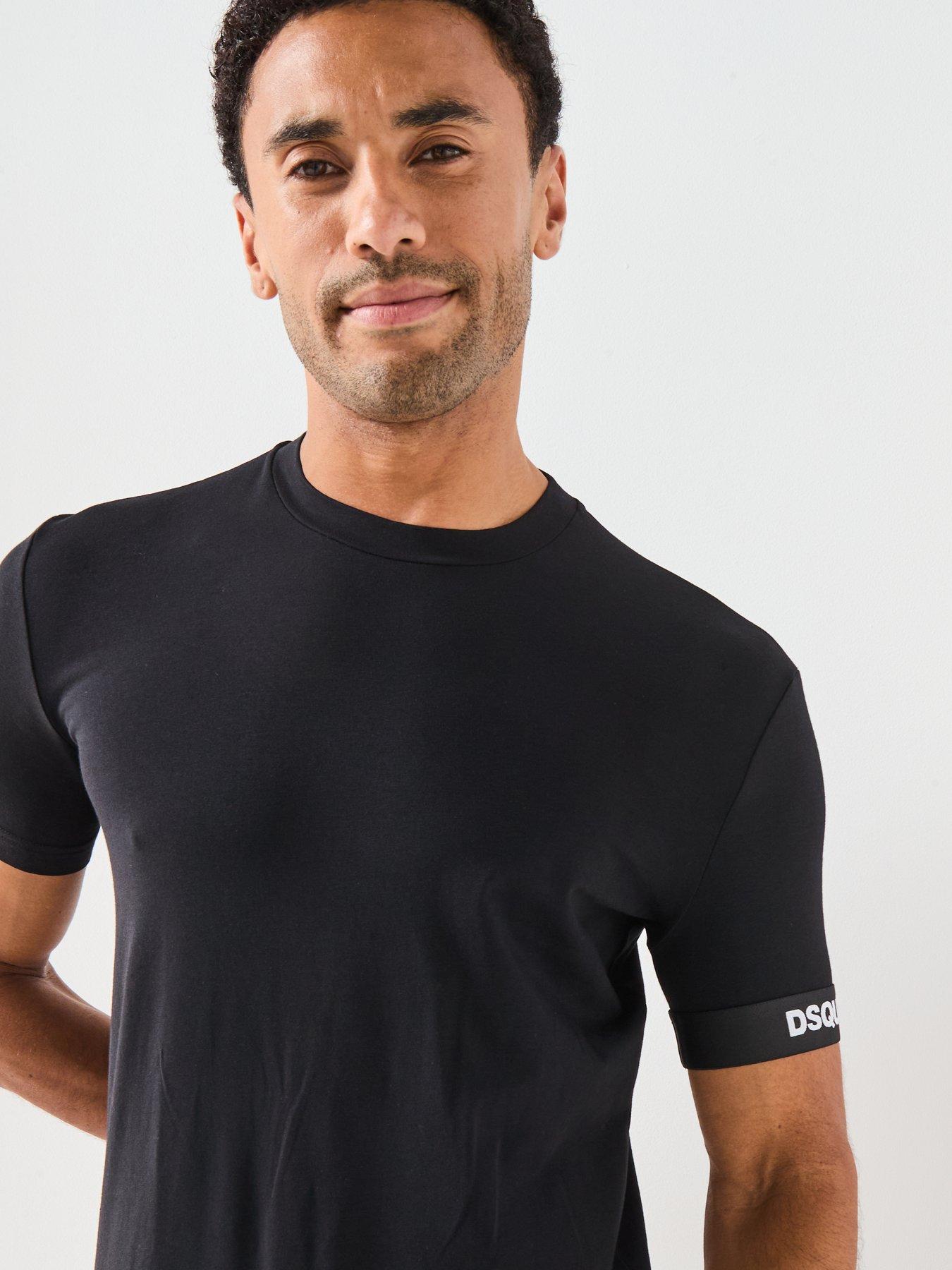 Dsquared2 Dsquared Logo Arm Band Short Sleeve T-Shirt Black Very