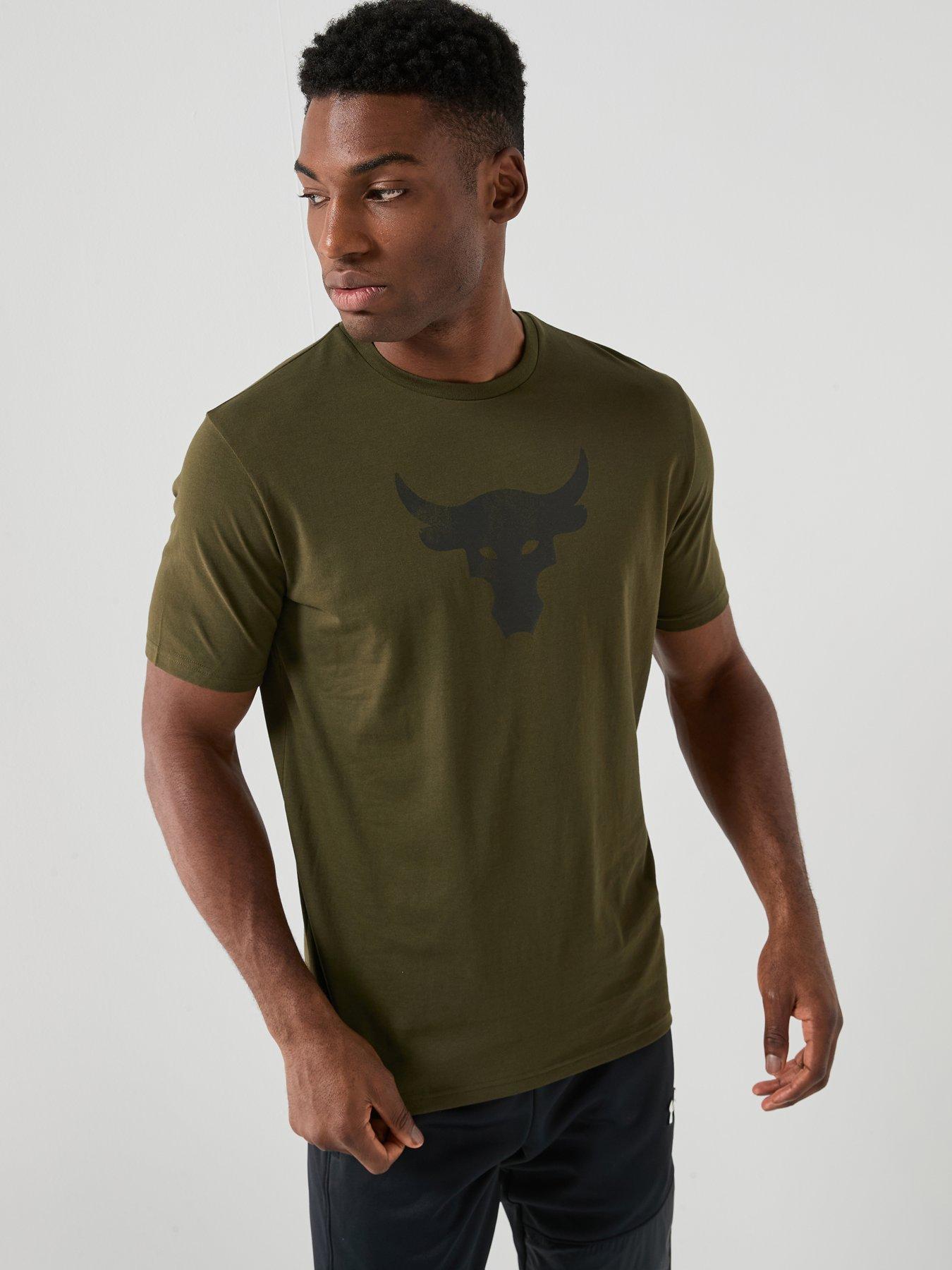 UNDER ARMOUR Mens Training Project Rock T-Shirt - Green