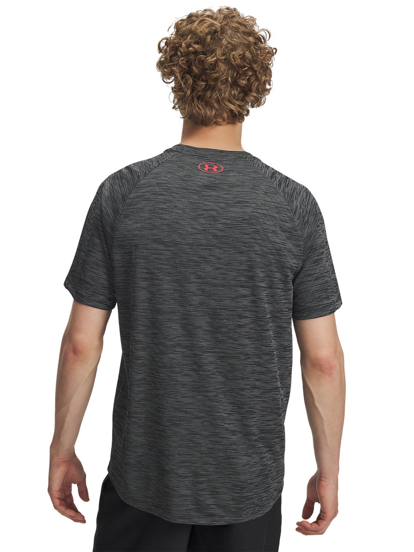 Image 2 of 3 of UNDER ARMOUR Mens Training Tech Textured T-Shirt - Black