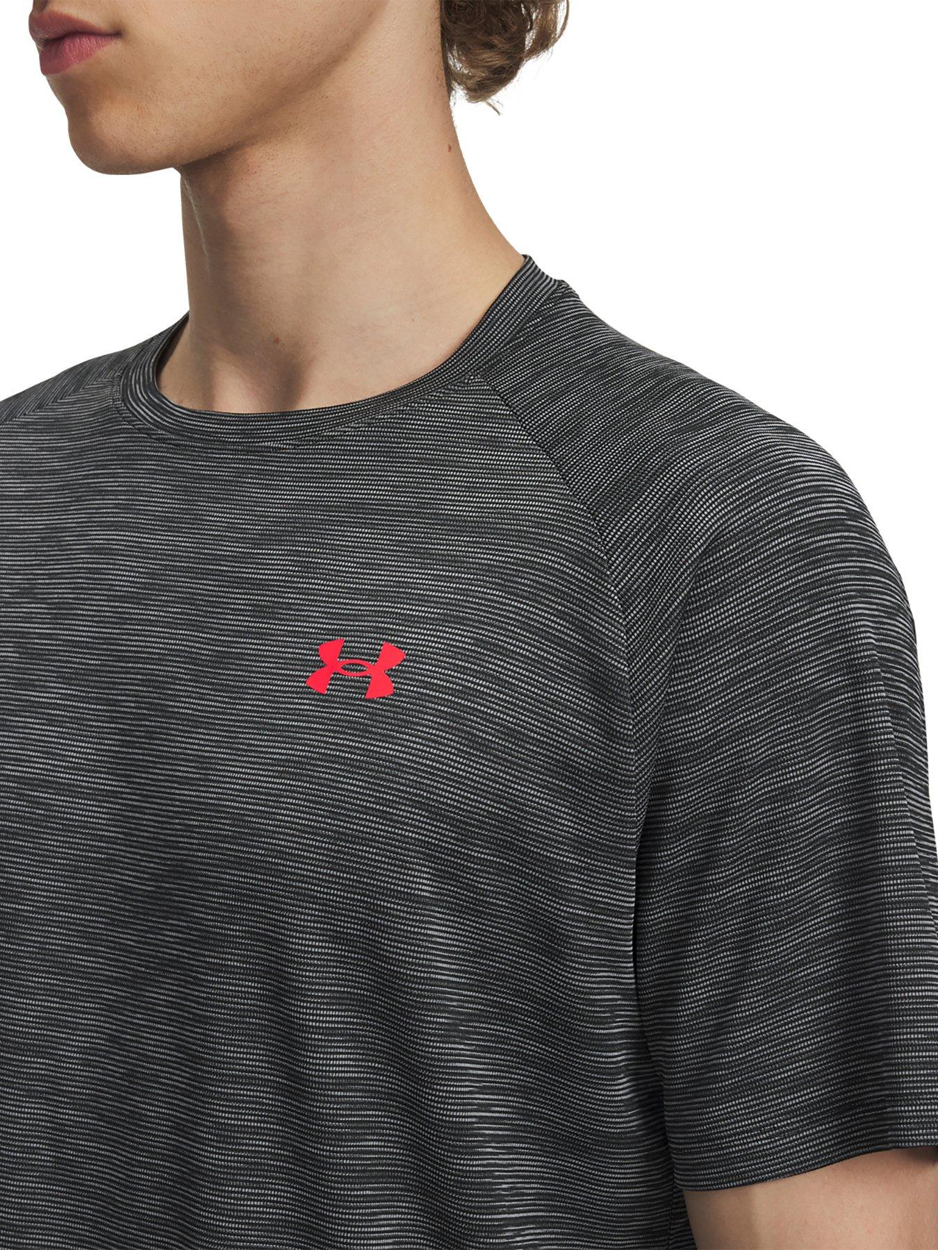 Image 3 of 3 of UNDER ARMOUR Mens Training Tech Textured T-Shirt - Black