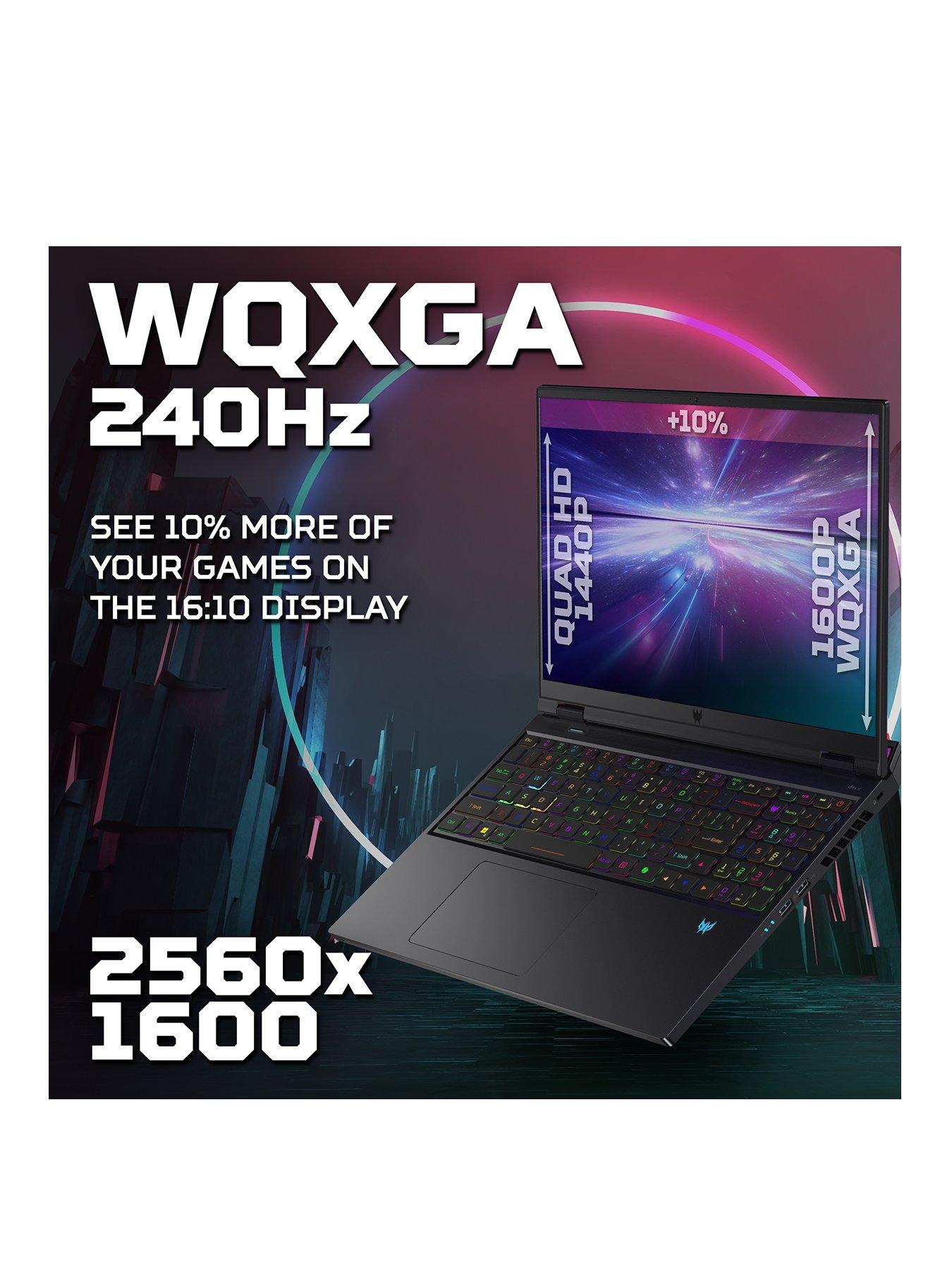 Image 3 of 8 of Acer Helios Gaming Laptop - GeForce RTX 4070 - Intel Core i9 - 16GB RAM - 1TB  SSD  - 16in 240Hz WQXGA