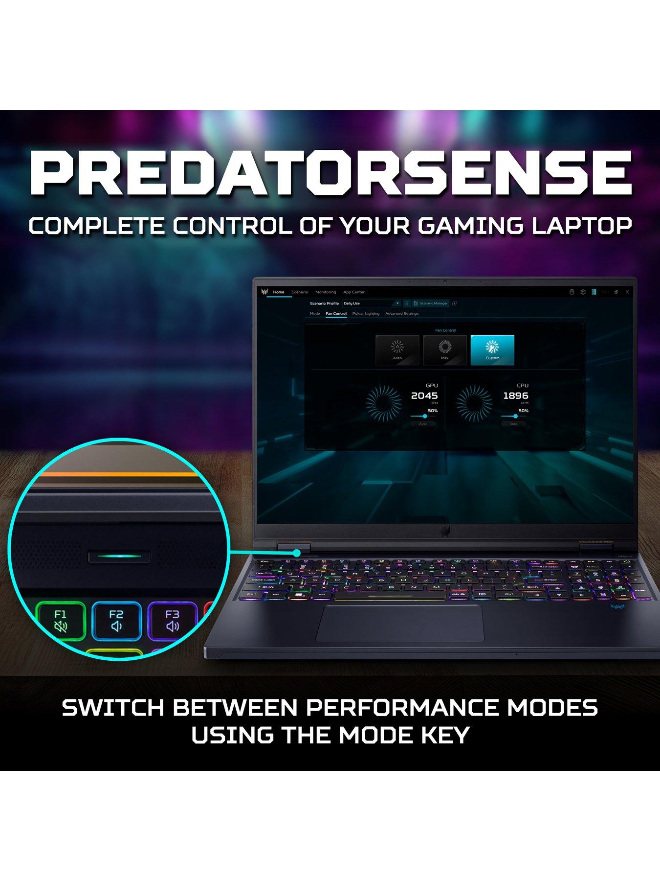 Image 5 of 8 of Acer Helios Gaming Laptop - GeForce RTX 4070 - Intel Core i9 - 16GB RAM - 1TB  SSD  - 16in 240Hz WQXGA