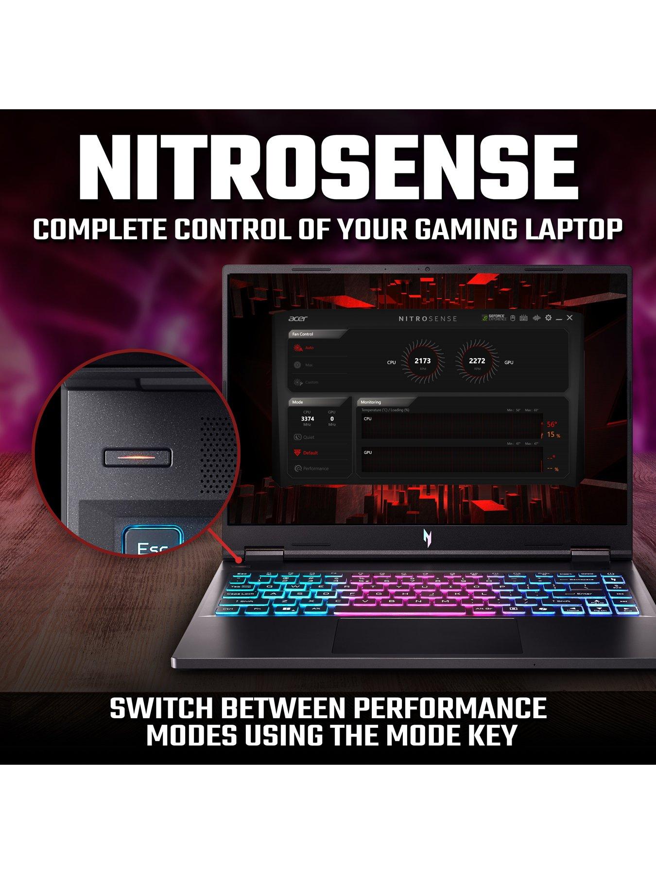 Image 5 of 8 of Acer Nitro Gaming Laptop - GeForce RTX 4060 - AMD Ryzen 7 - 16GB RAM - 512GB SSD - 14.5in 120Hz WUXGA