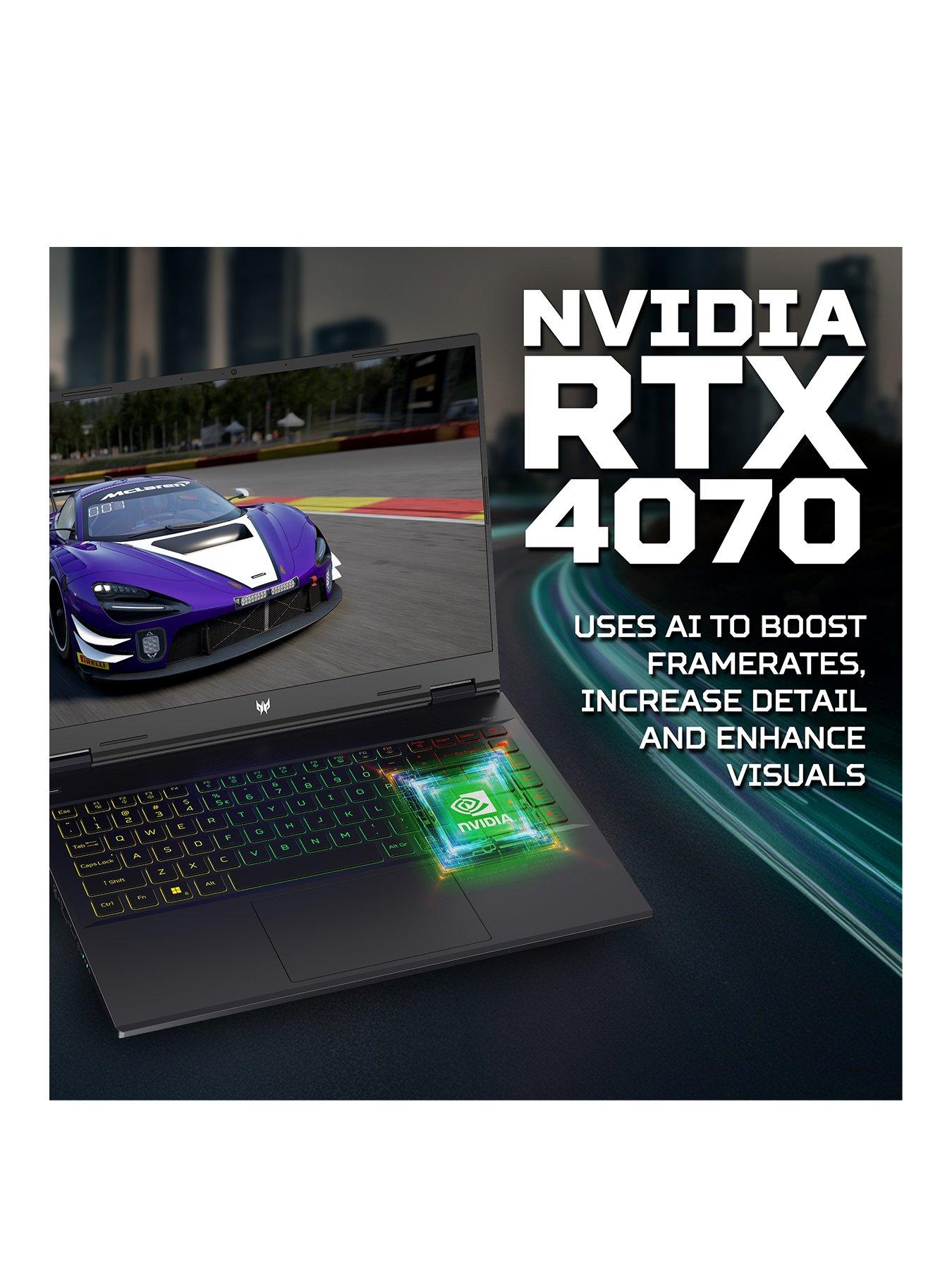 Image 2 of 8 of Acer Helios Gaming Laptop - GeForce RTX 4070 - Intel Core Ultra 7 - 32GB RAM - 1TB SSD - 14.5in 120Hz