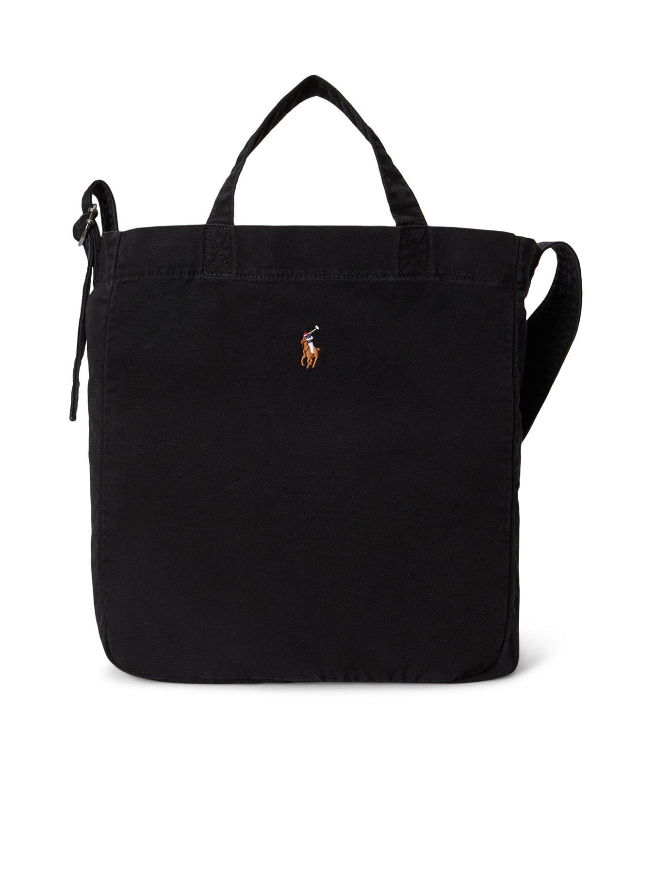 Polo Ralph Lauren Canvas Small Pp Tote Bag - Black