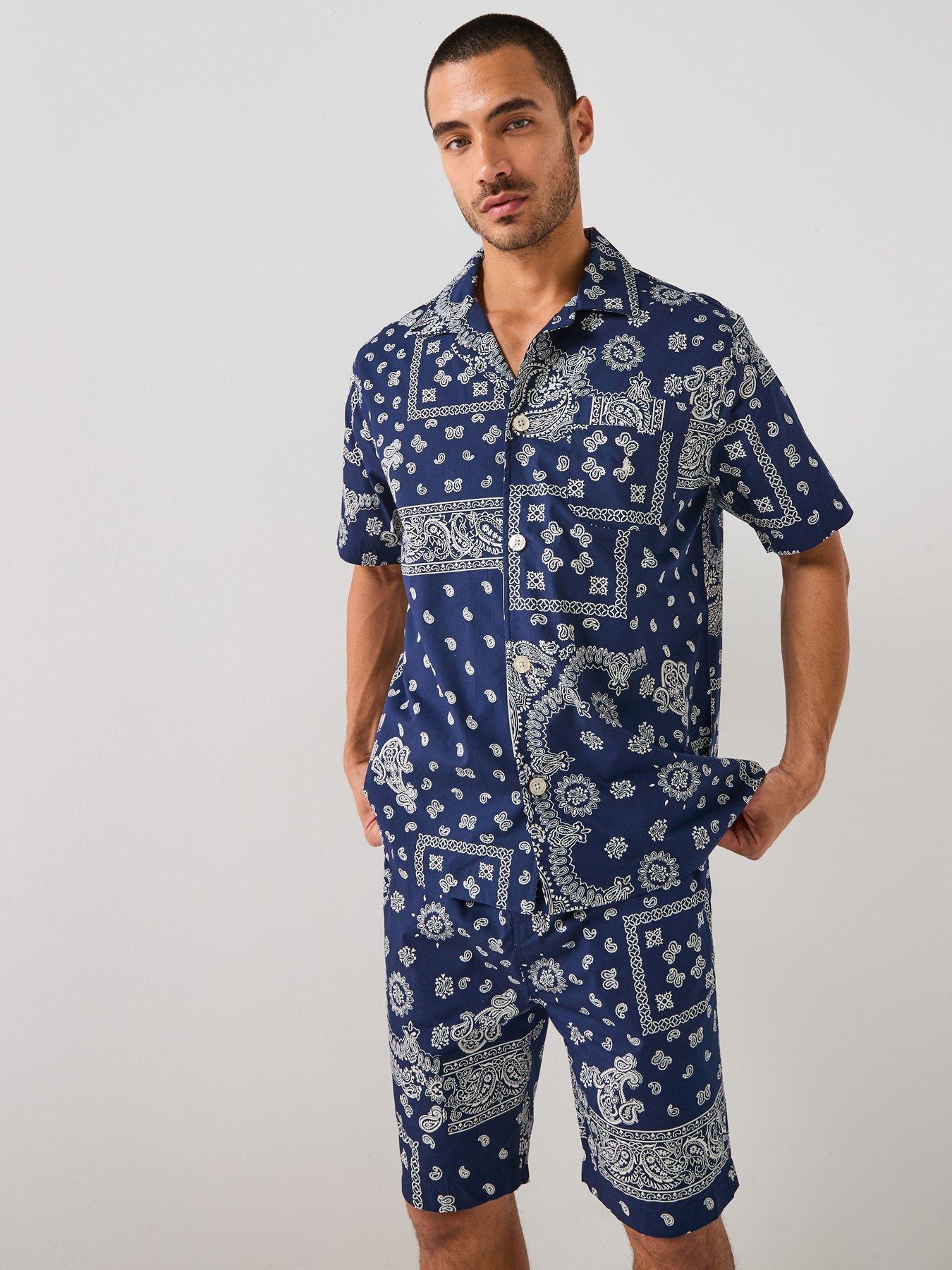 Polo Ralph Lauren Bandana Print Pyjama Set - Navy