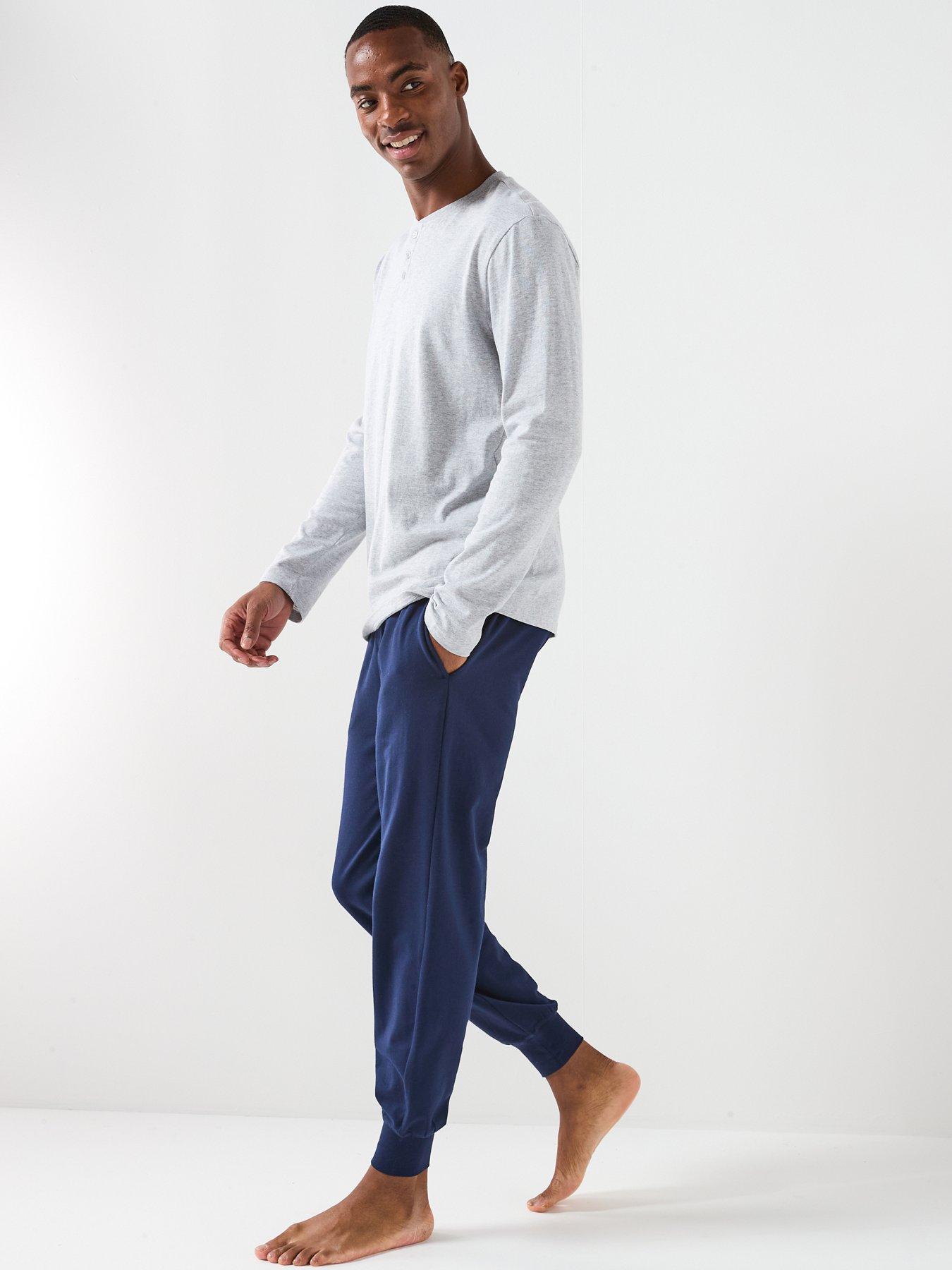 Image 6 of 6 of Polo Ralph Lauren Liquid Cotton Tonal Logo Loungewear Bottoms - Navy