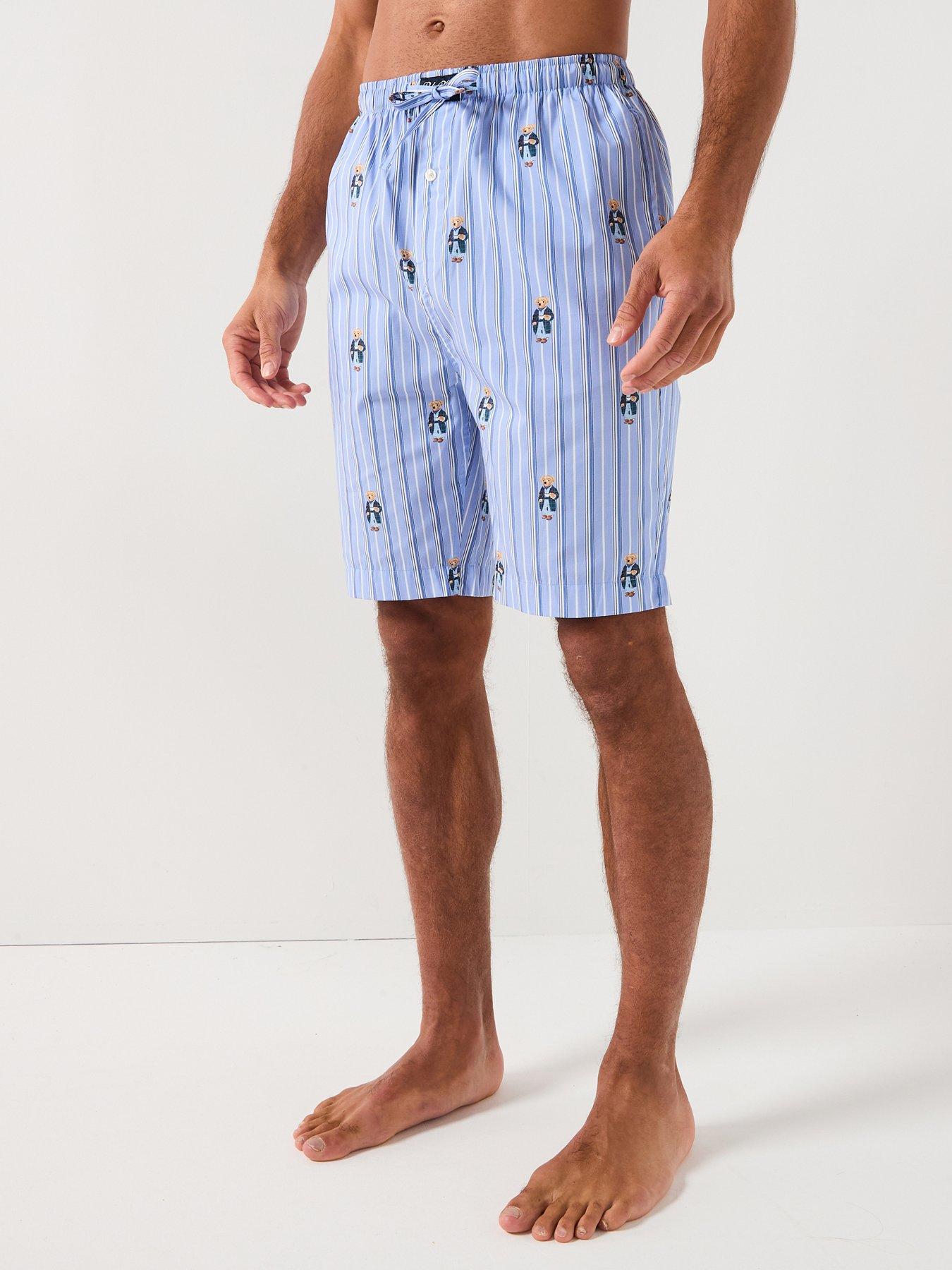 Polo Ralph Lauren All Over Bear Print Woven Pyjama Bottoms - Light Blue