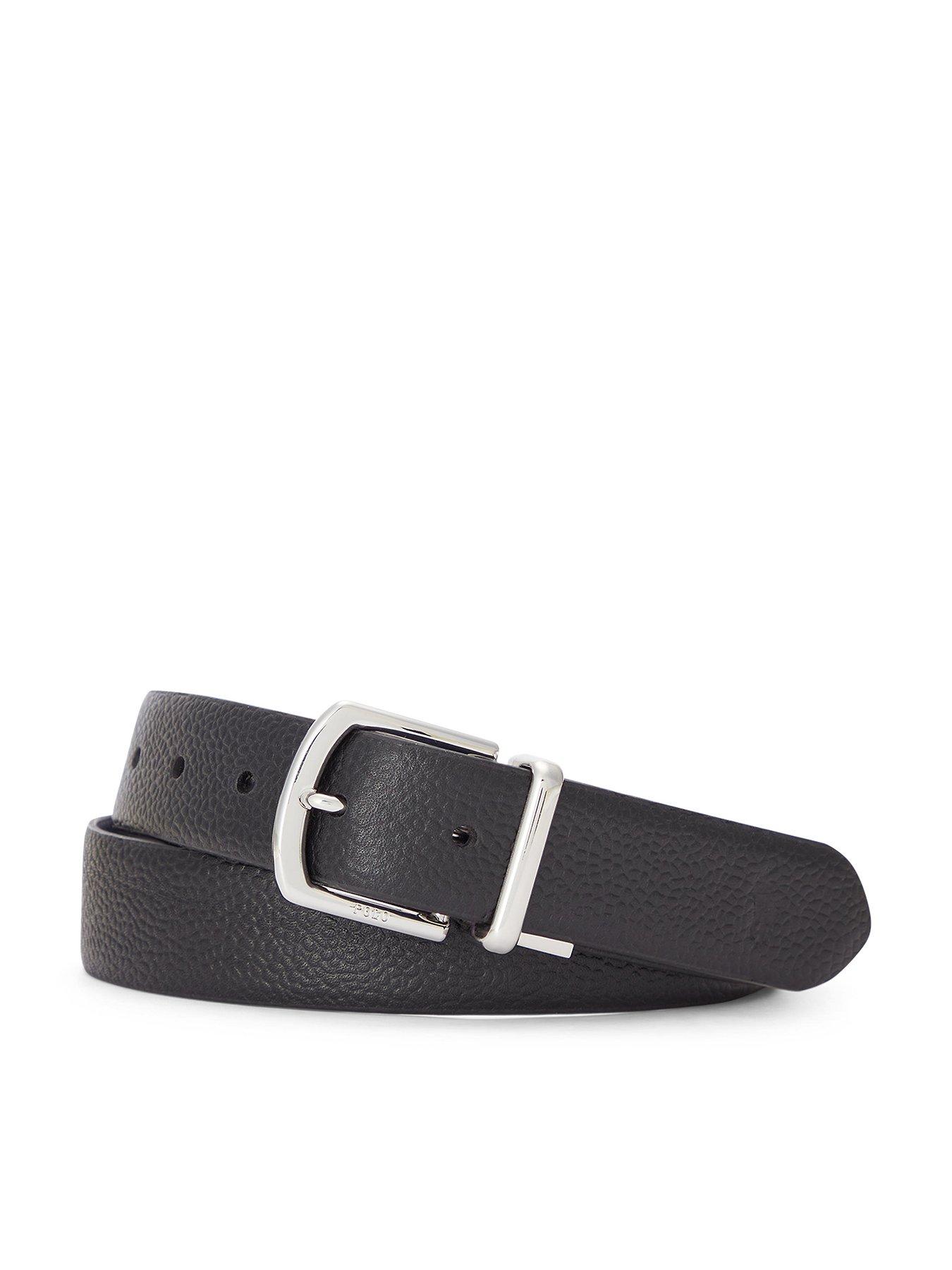 undefined Reversible Casual Leather Belt - Black