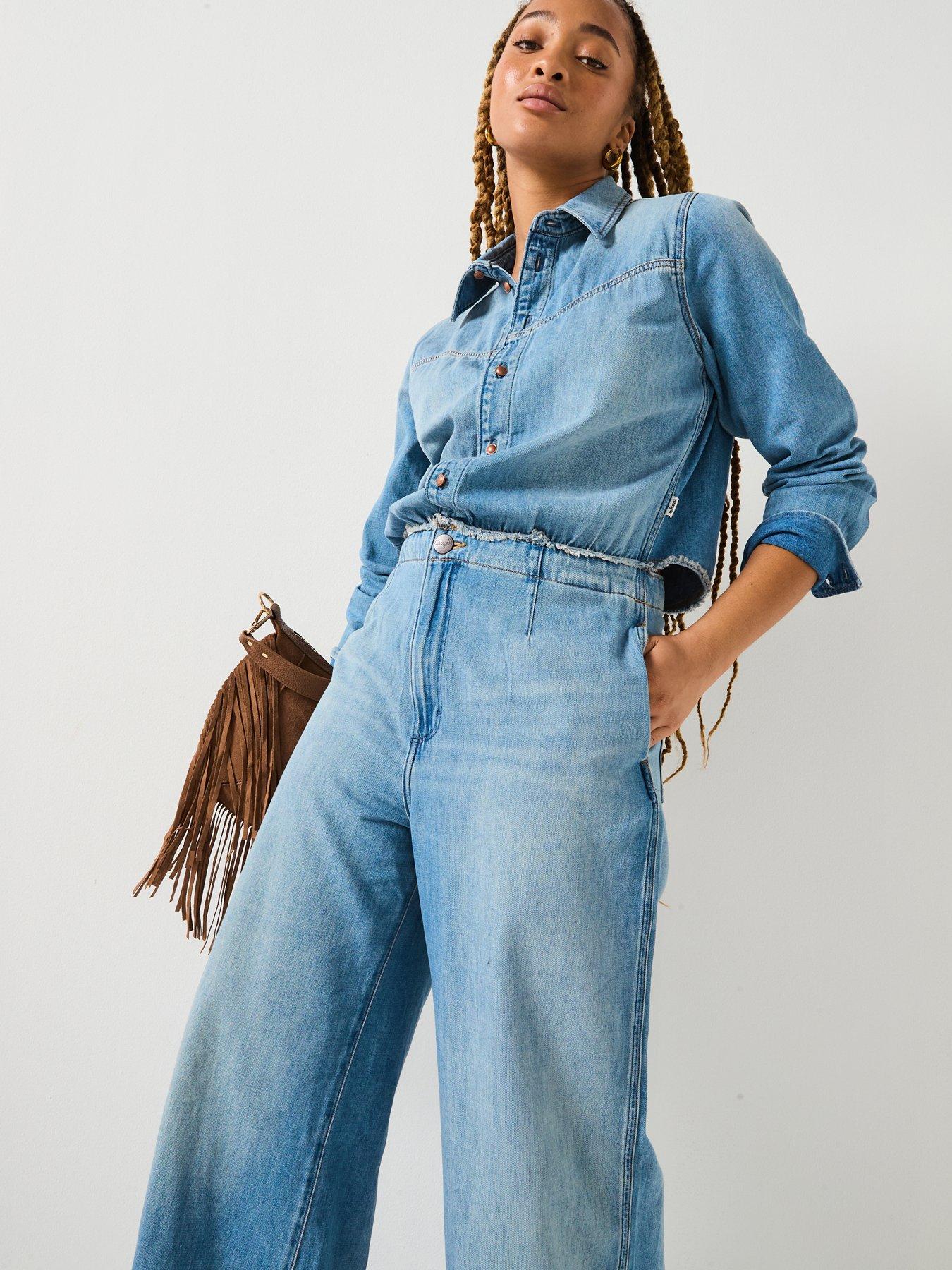 undefined Radiating Coverall Jumpsuit - Shimmerstone - Blue