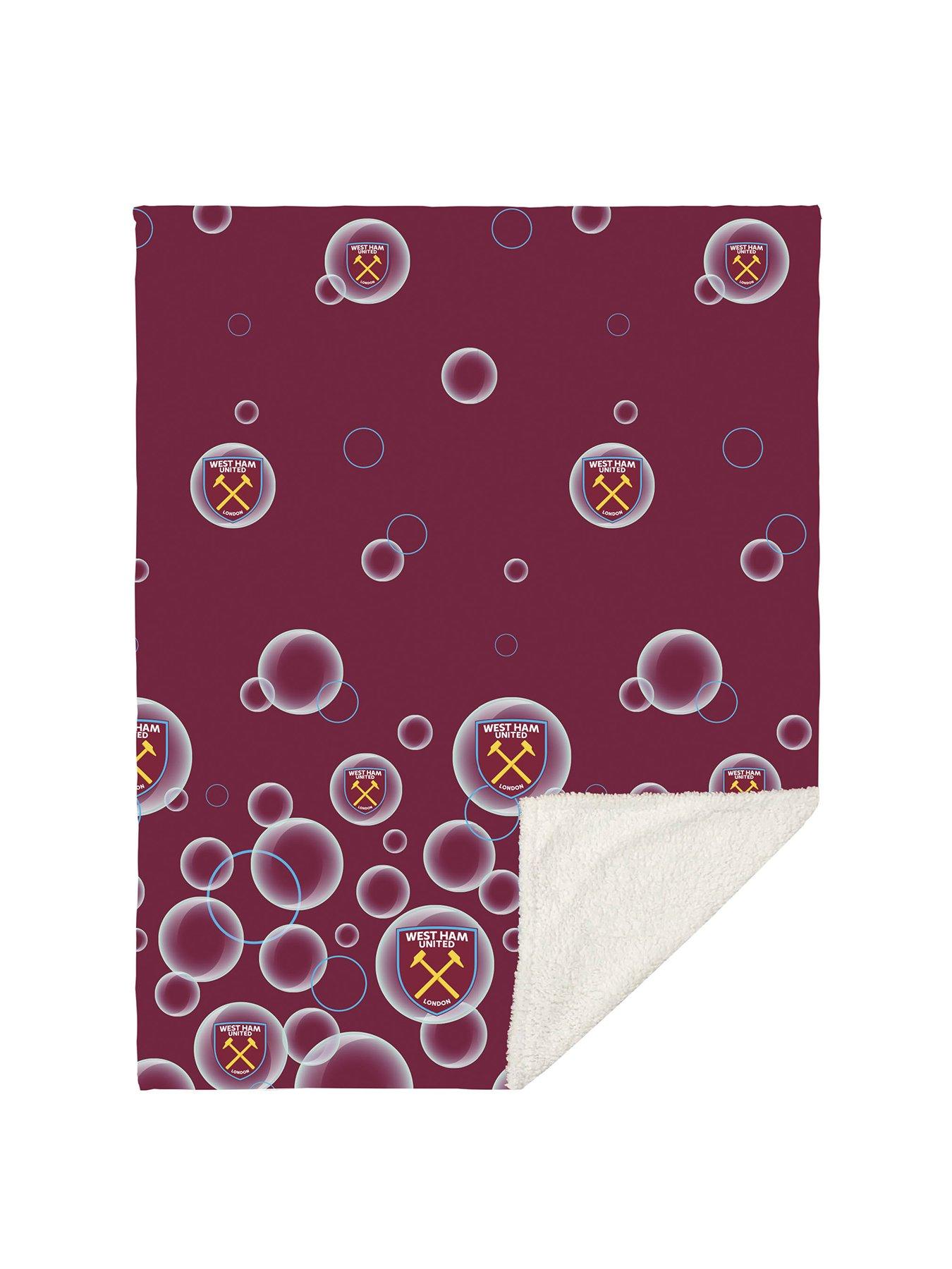 undefined West Ham Forever Blowing Bubbles Sherpa Blanket