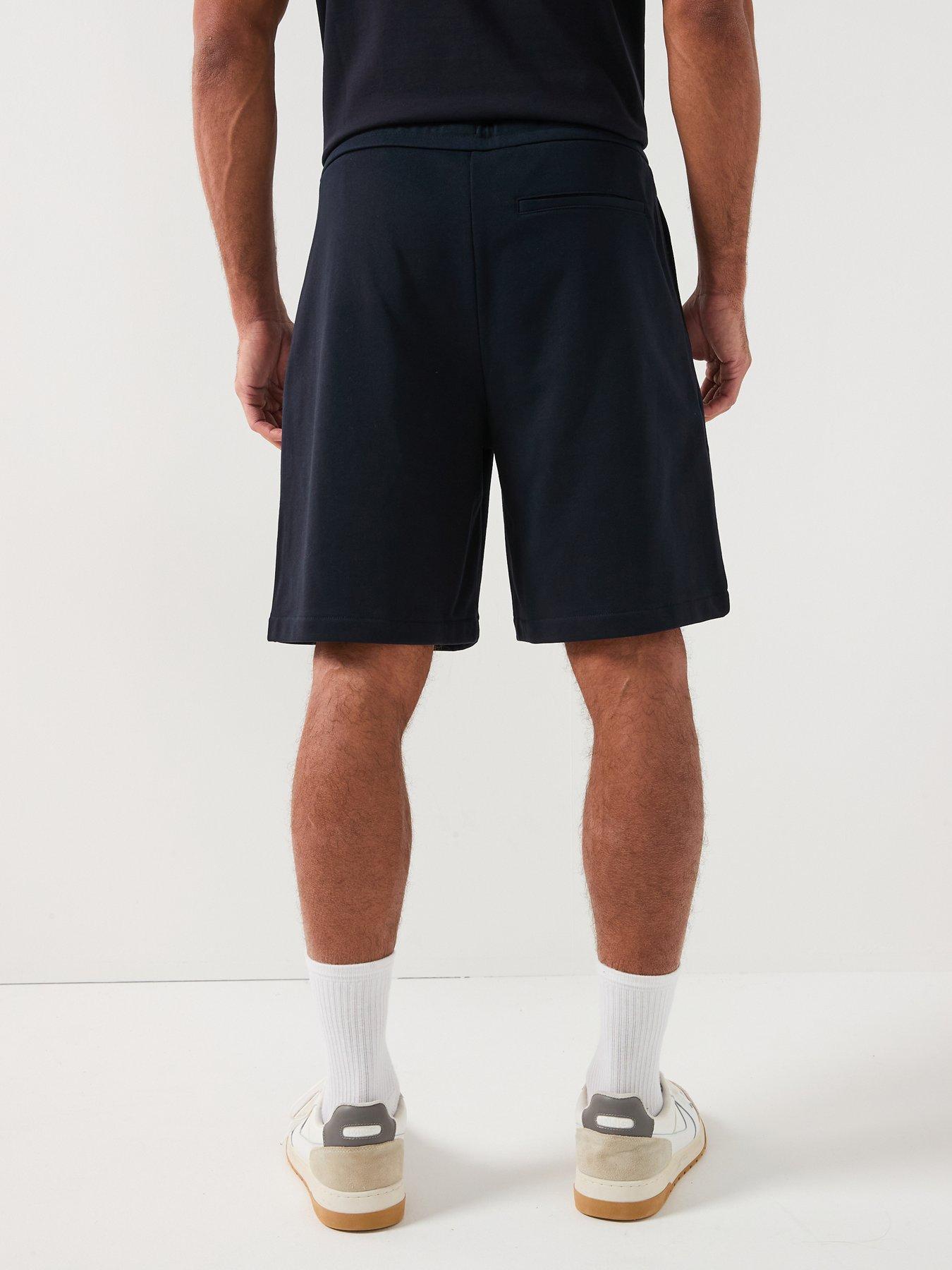 Image 2 of 6 of Armani Exchange 3D Ny Milan Logo Sweat Shorts - Navy