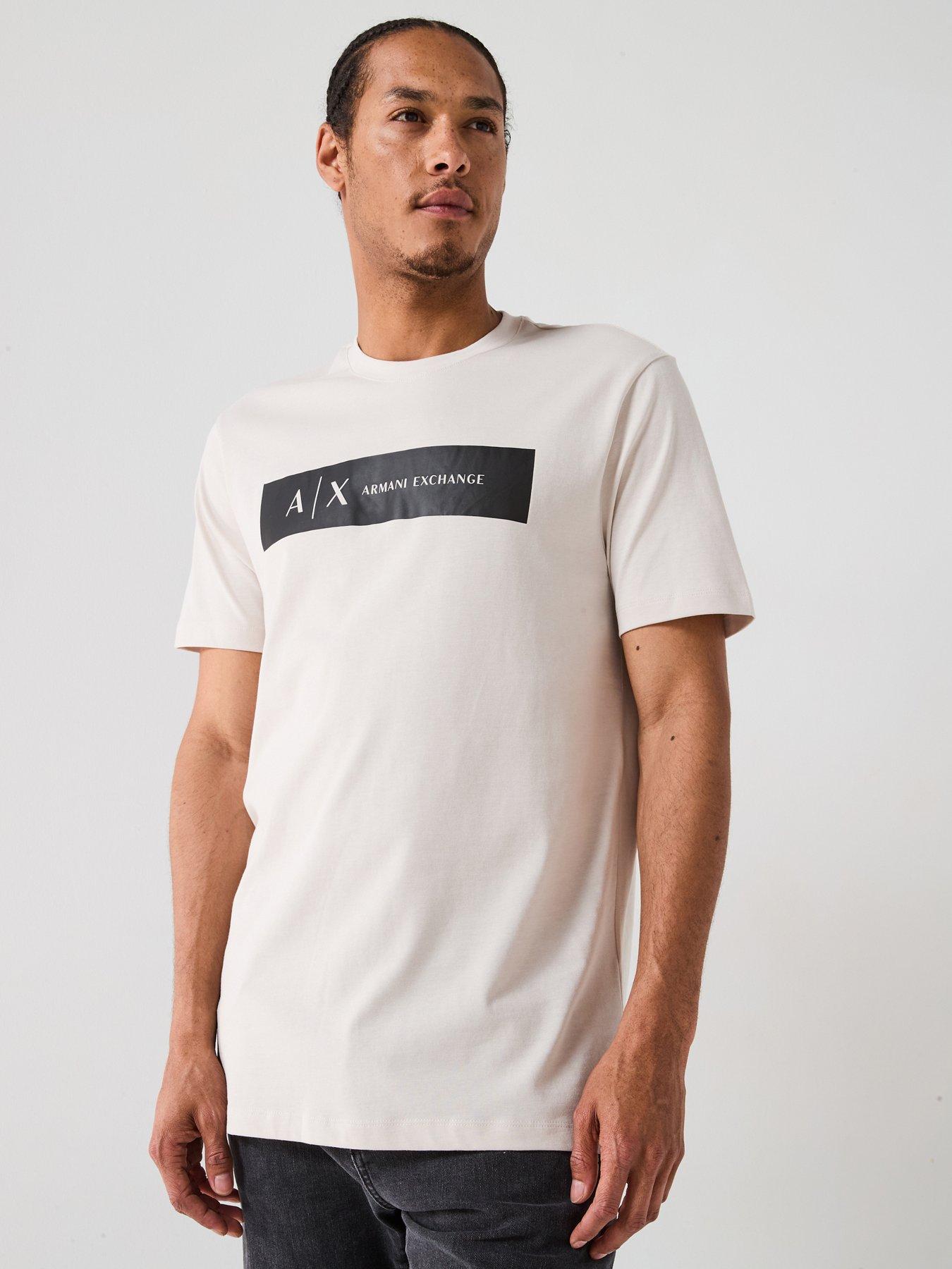 undefined Ax Flocked Logo T-Shirt - Off White