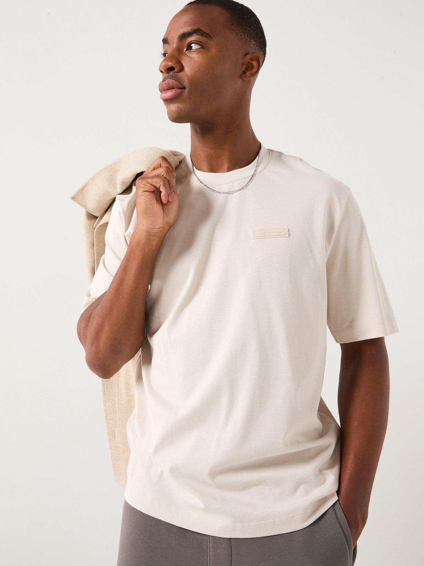 Armani Exchange Cosy Lab Back Print T-Shirt - Off White