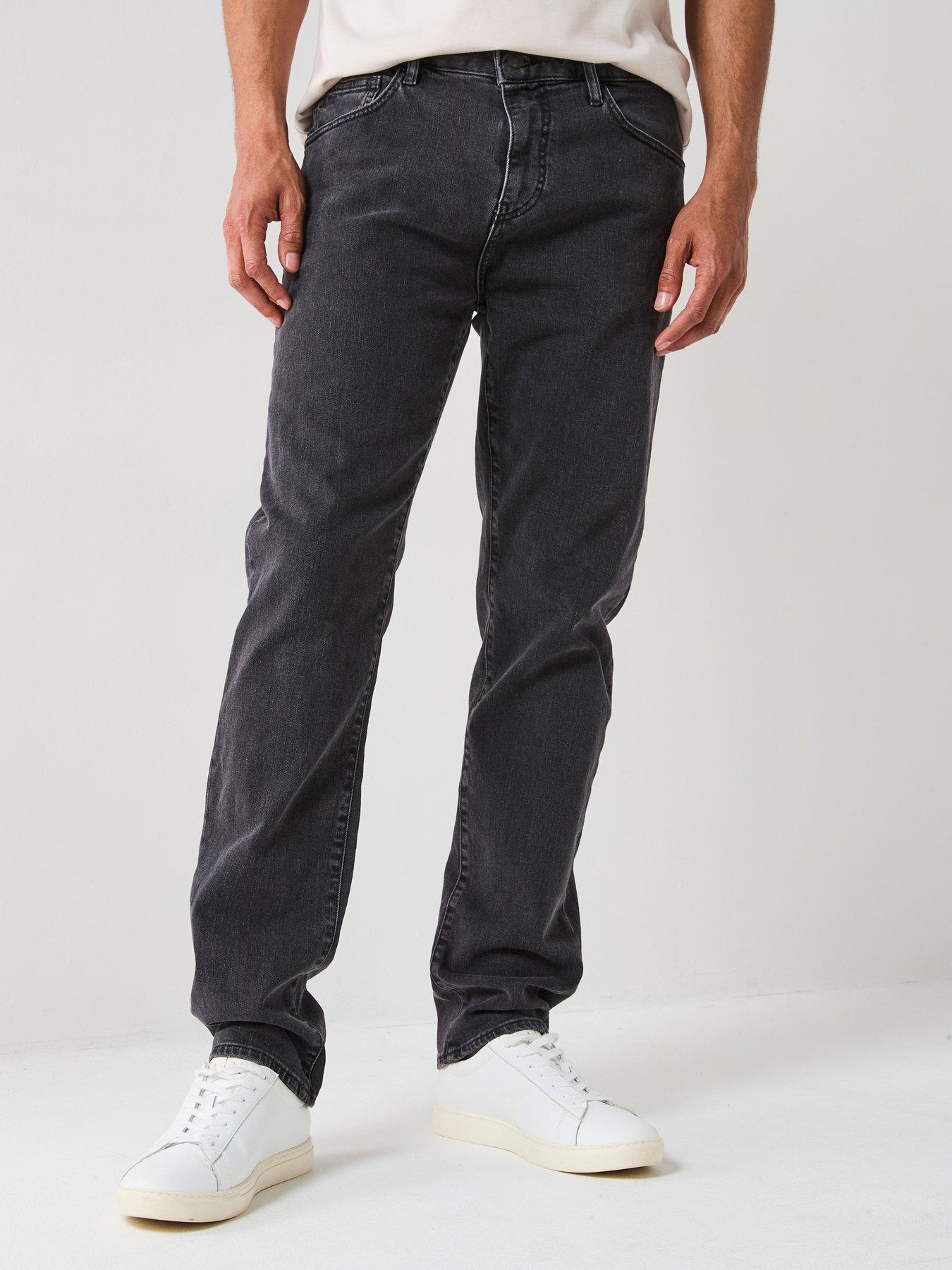 Image 1 of 4 of Armani Exchange Comfort Tapered Fit Jeans - Grey