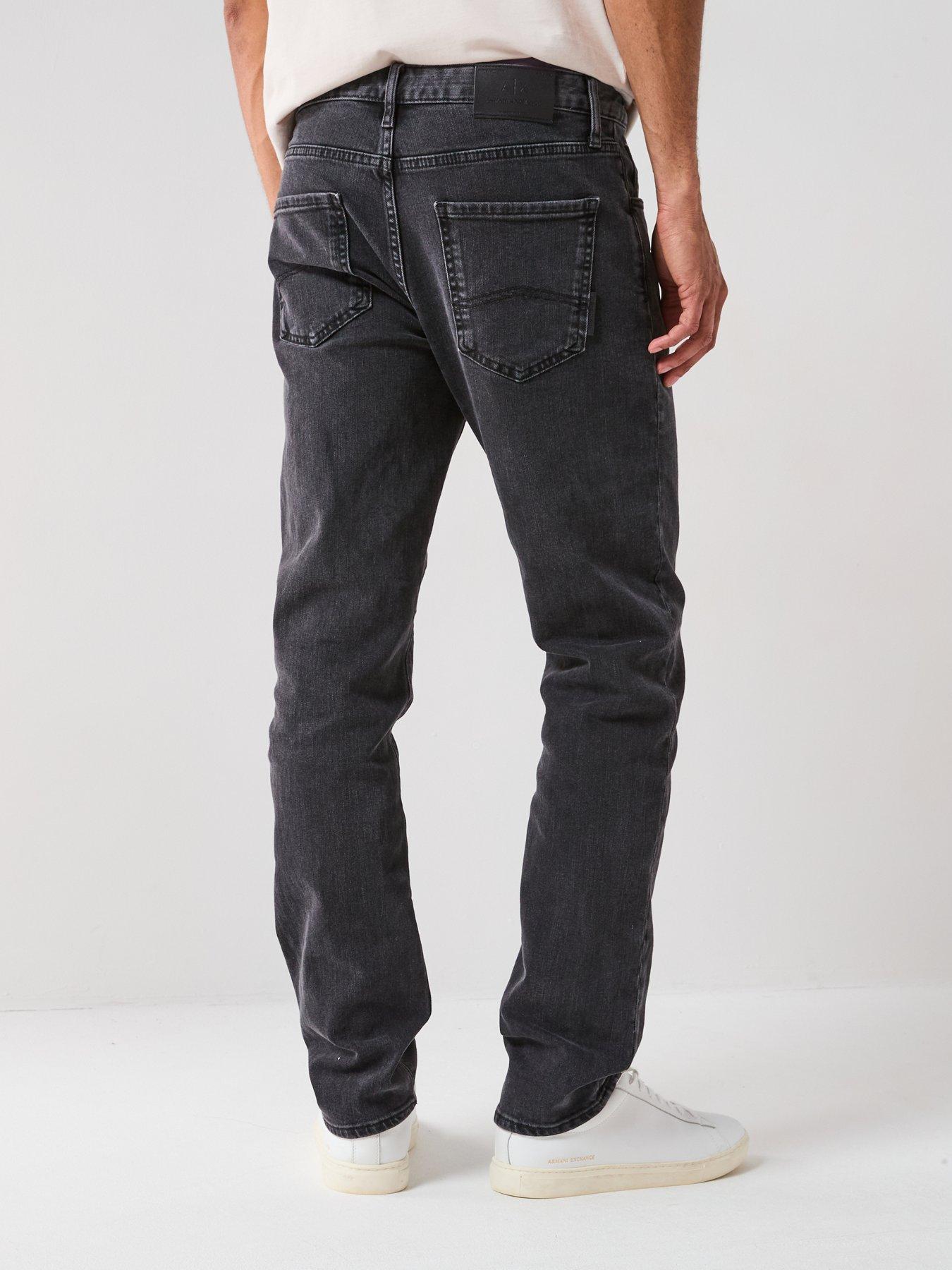 Image 2 of 4 of Armani Exchange Comfort Tapered Fit Jeans - Grey
