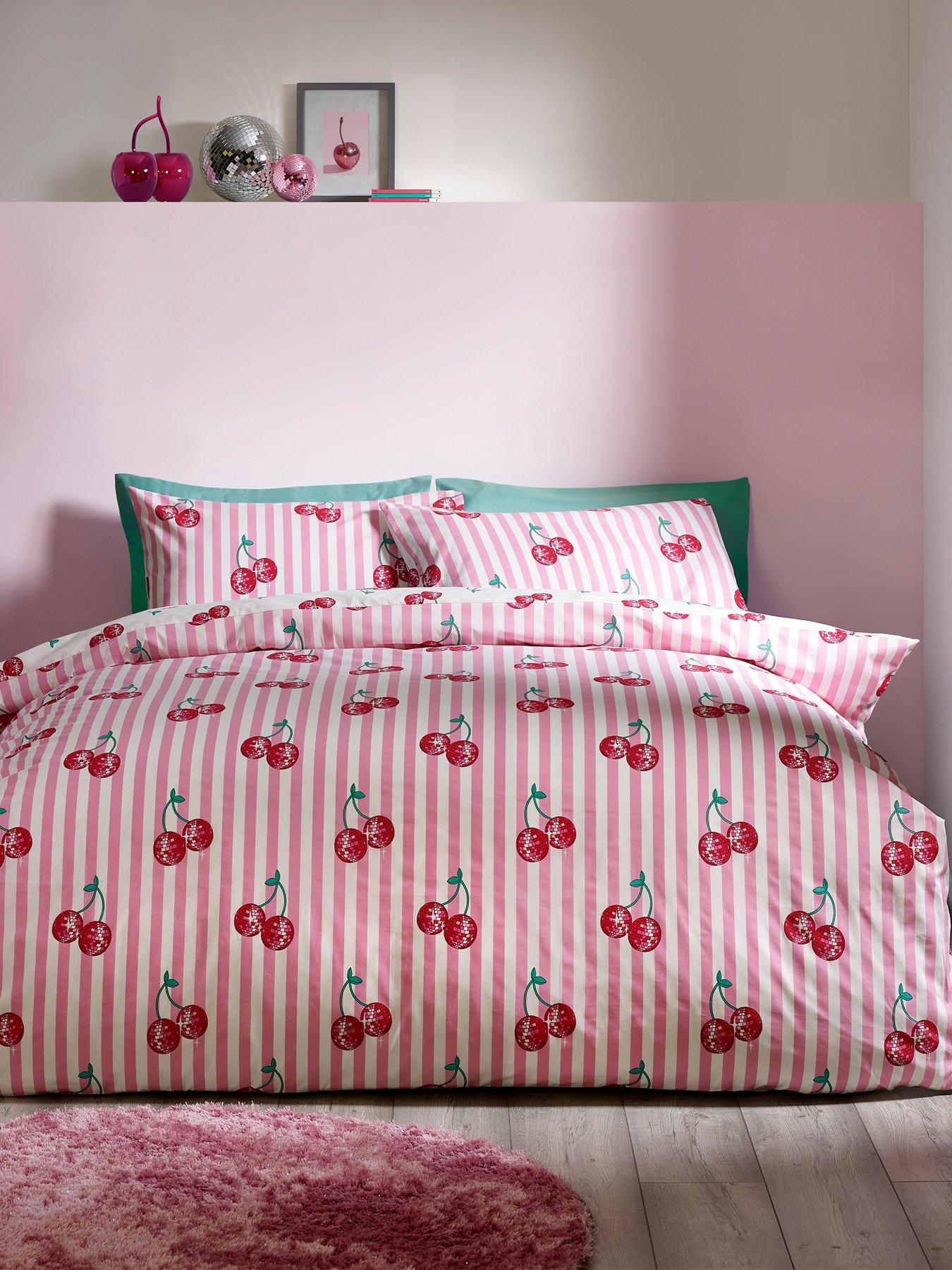 Image 3 of 6 of Catherine Lansfield Disco Cherries Duvet Set
