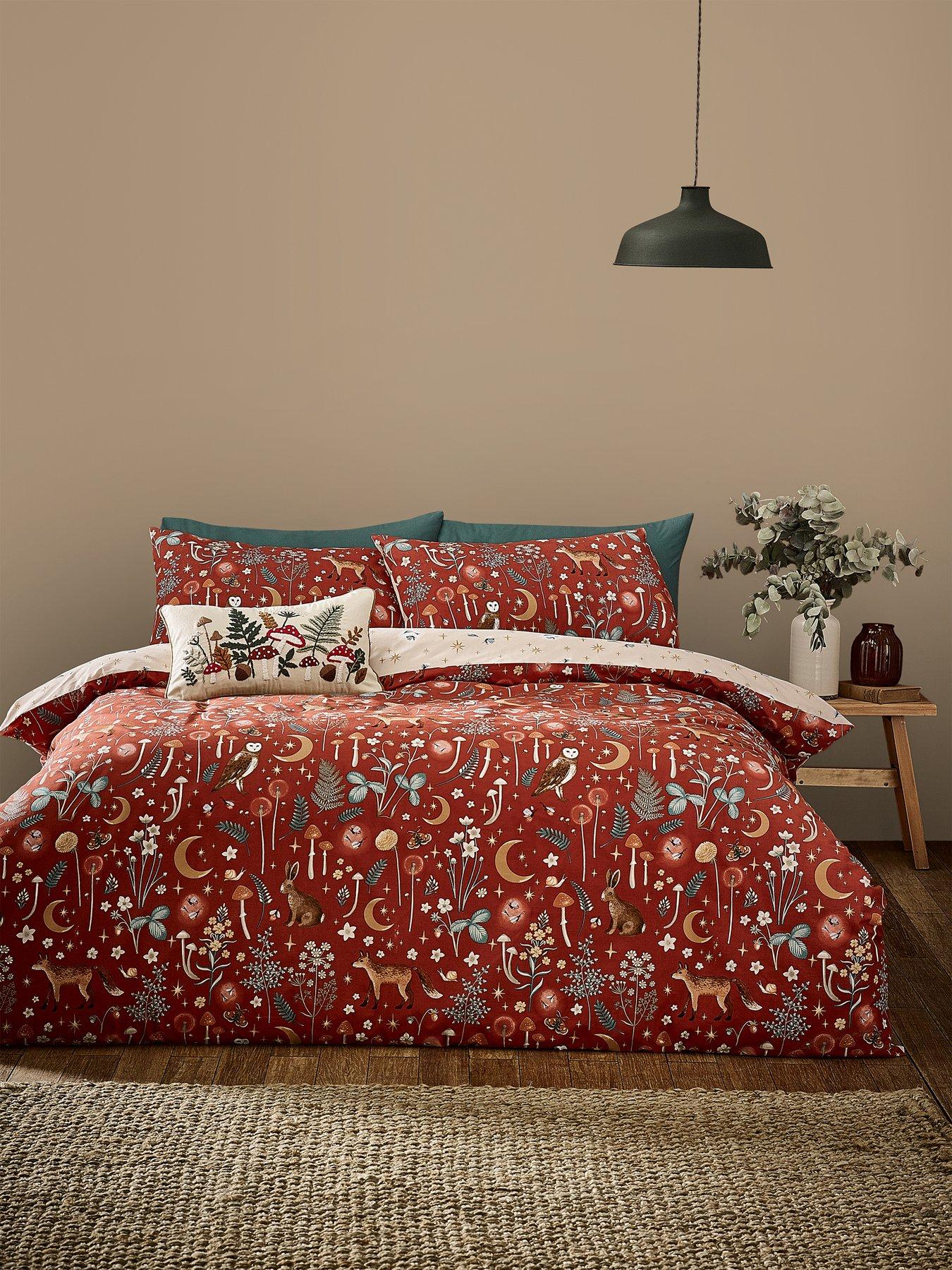 Catherine Lansfield Enchanted Twilight Duvet Set - Burnt Orange
