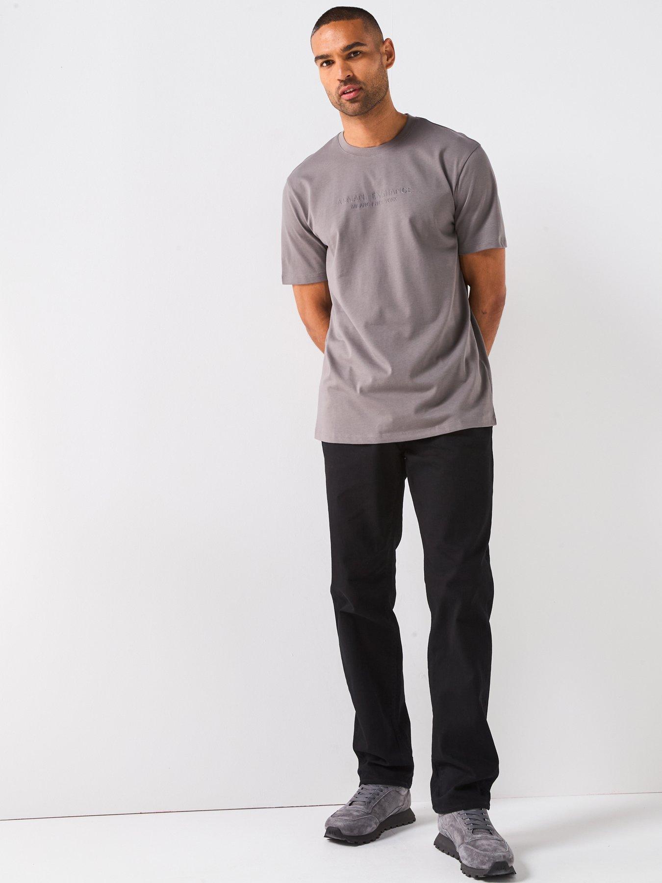 Image 3 of 4 of Armani Exchange 3D Ny Milan Logo T-Shirt - Grey