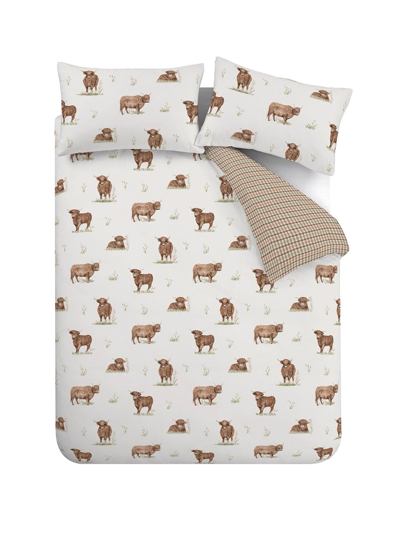 Image 2 of 6 of Catherine Lansfield Angus Highland Cow Duvet Set