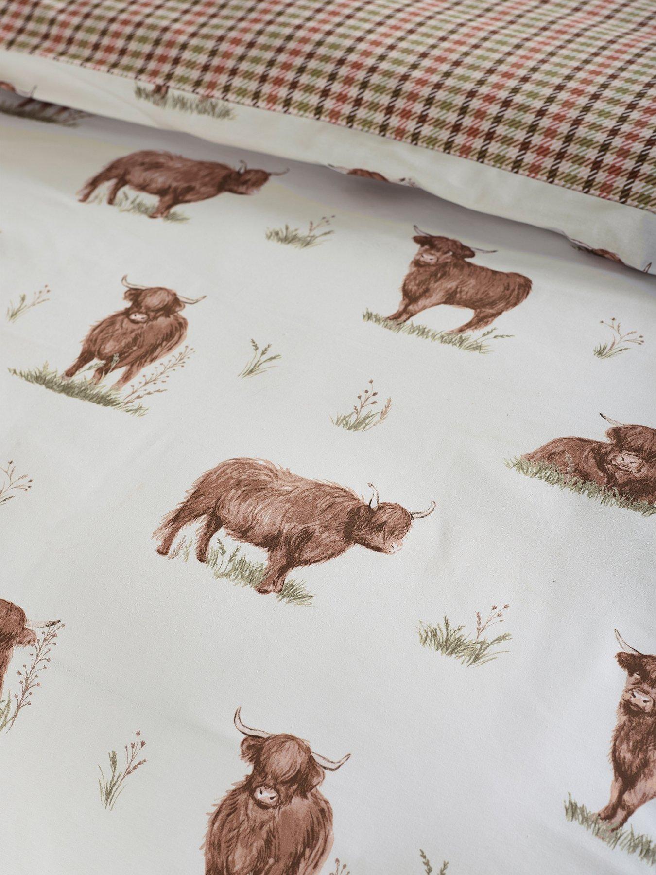 Image 6 of 6 of Catherine Lansfield Angus Highland Cow Duvet Set