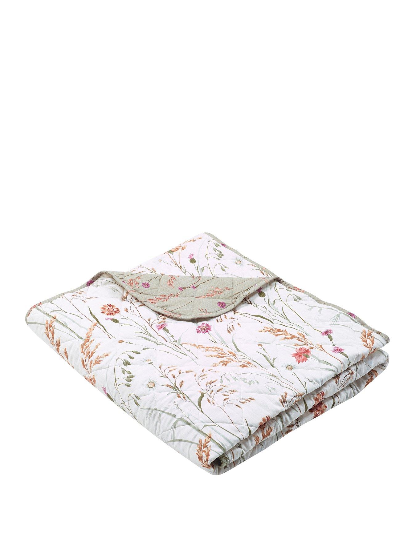 Image 2 of 5 of Catherine Lansfield Brushed Cotton Cotton Grasmere Floral Bedspread 200x220cm