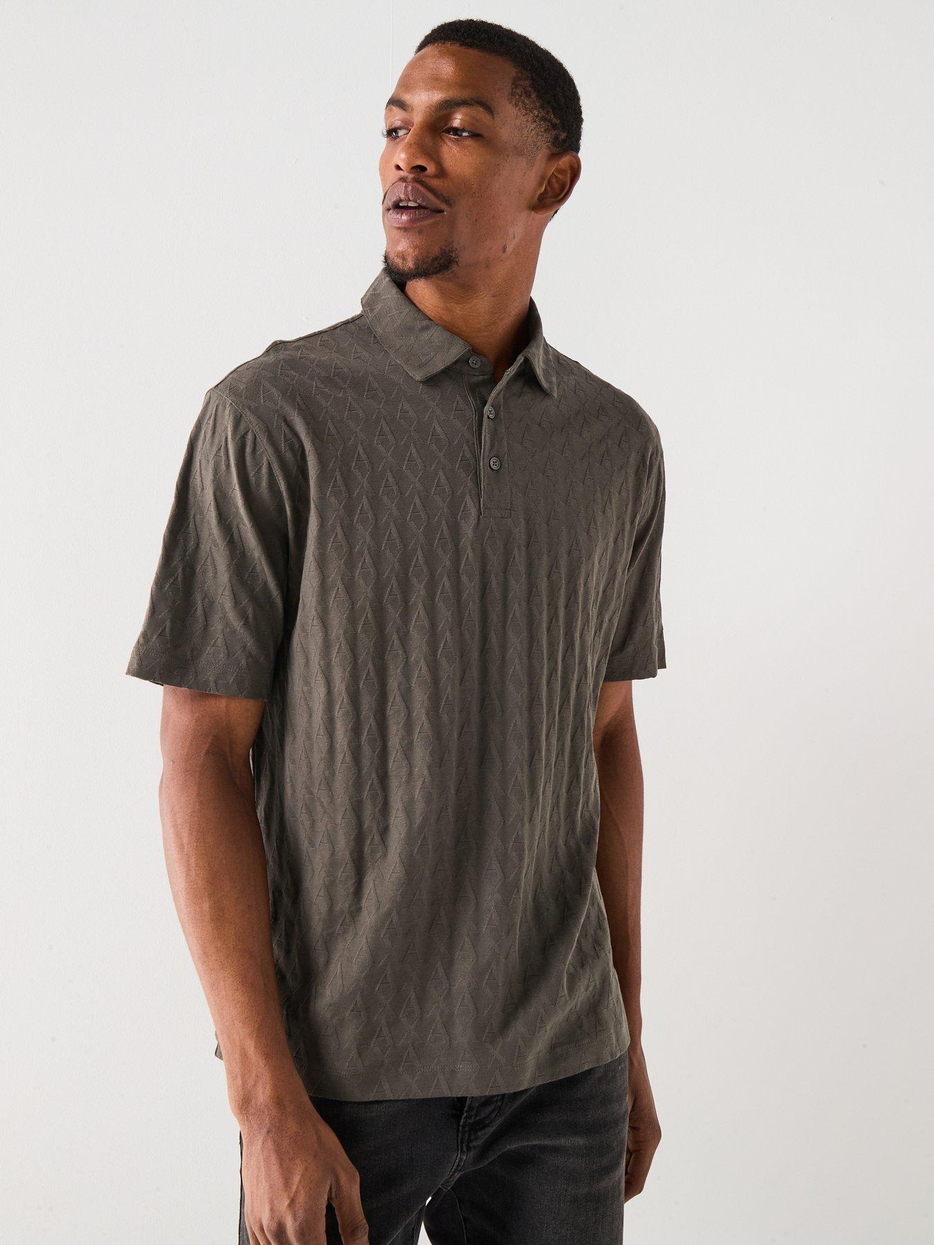 undefined Jacquard All Over Monogram Polo Shirt - Green