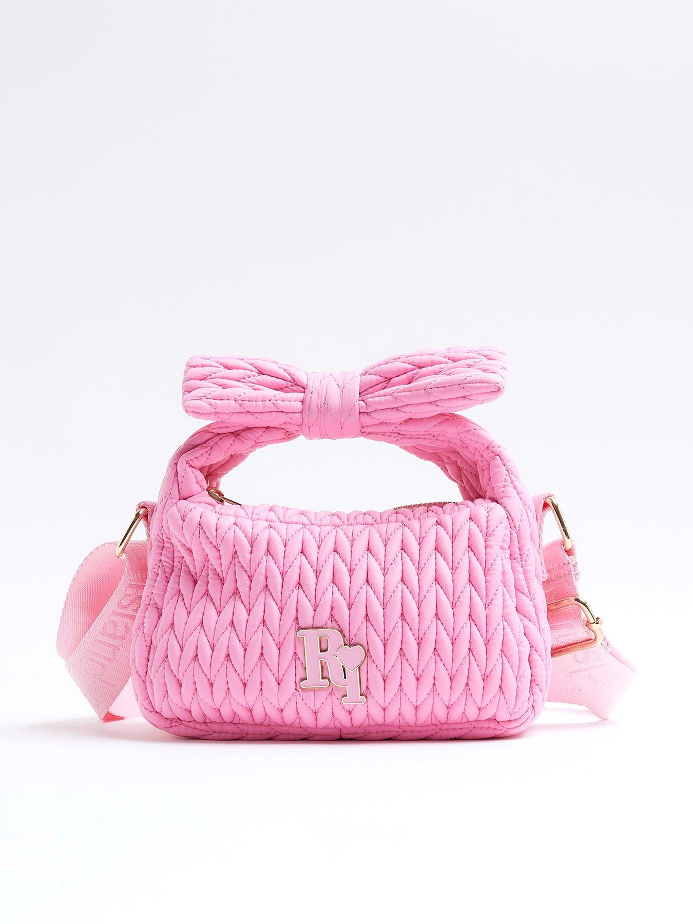 undefined Older Girls Weave Nylon Grab Bag - Pink