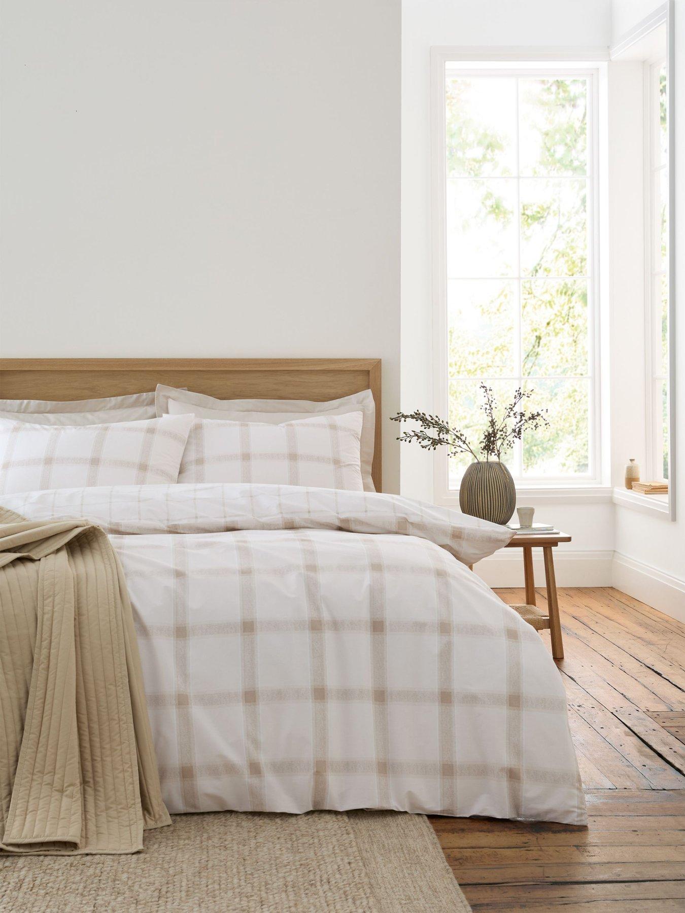 bianca-oxton-check-200-thread-count-cotton-reversible-duvet-set-natural