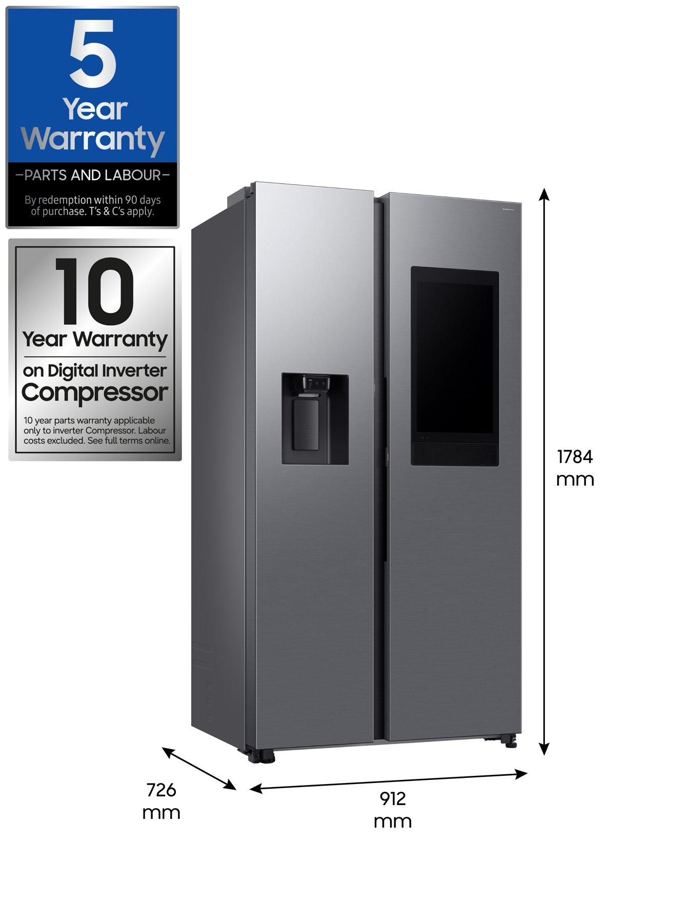 Image 7 of 8 of Samsung Family Hub RS90F66BETEU Wifi Connected Plumbed Total No Frost American Fridge Freezer - Silver - E Rated