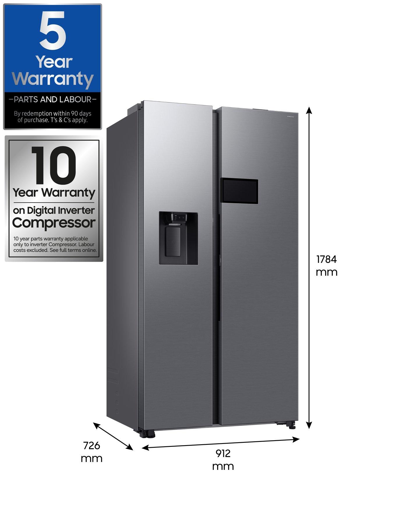 Image 7 of 8 of Samsung Bespoke AI Family Hub 9 RS90F64EETEU 621L Smart American Fridge Freezer - Silver