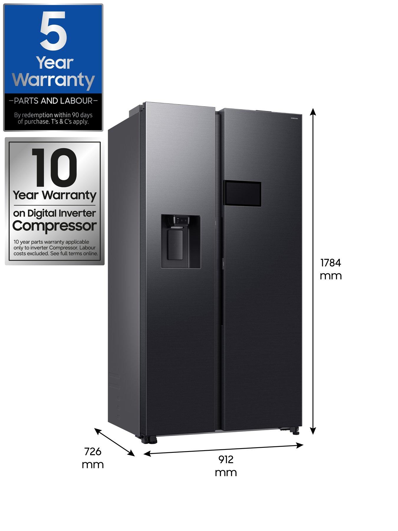 Image 7 of 8 of Samsung Bespoke AI Family Hub 9 RS90F64EEFEU 621L Smart American Fridge Freezer - Black