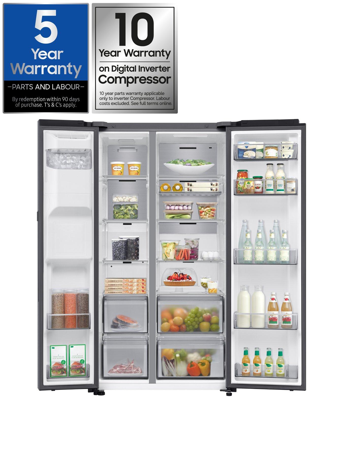 Image 2 of 8 of Samsung Series 8 On-device Bixby RS80F66KBT/EU Wifi Connected Plumbed Total No Frost American Fridge Freezer - Silver - B Rated