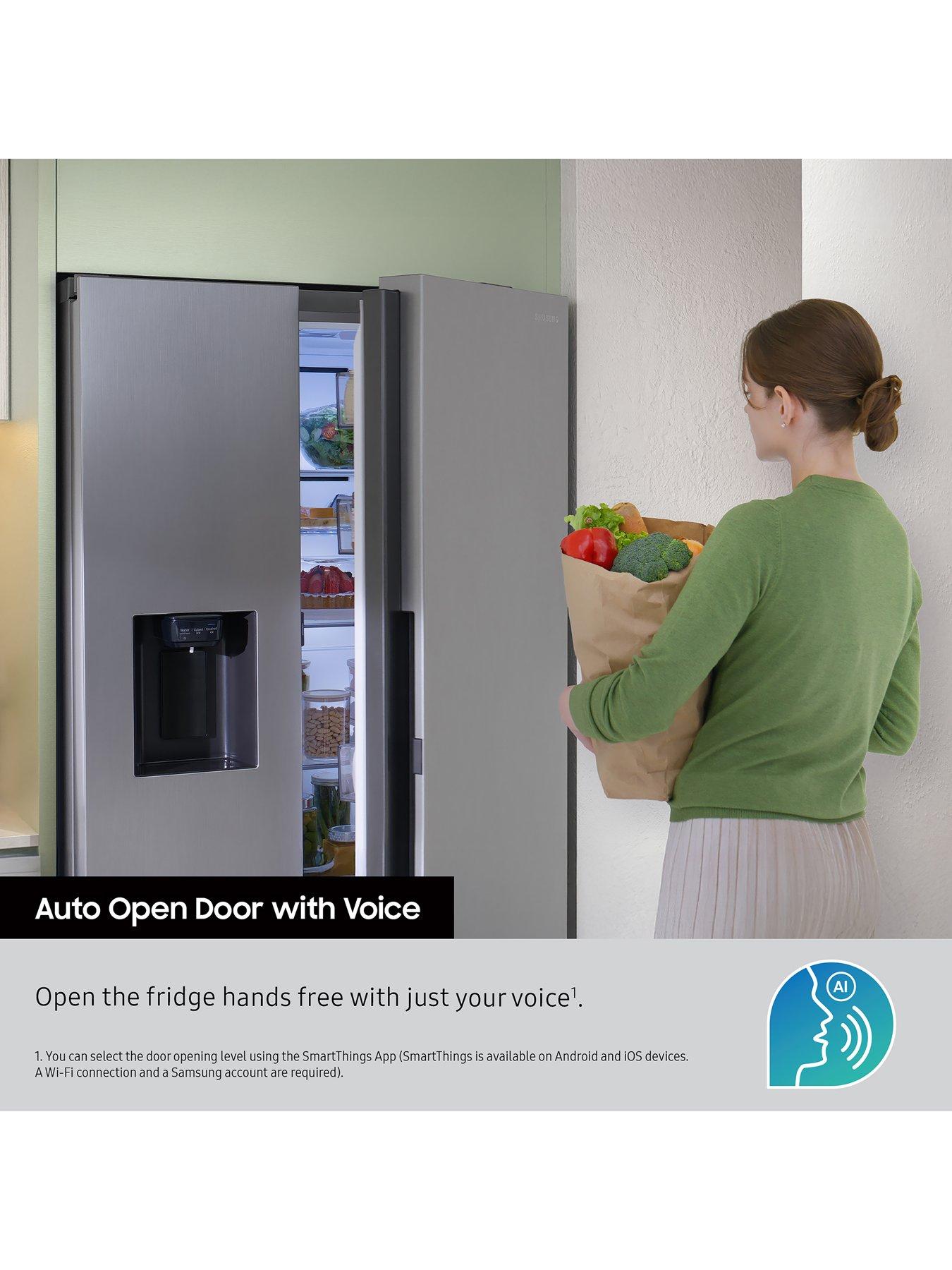 Image 4 of 8 of Samsung Series 8 On-device Bixby RS80F66KBT/EU Wifi Connected Plumbed Total No Frost American Fridge Freezer - Silver - B Rated