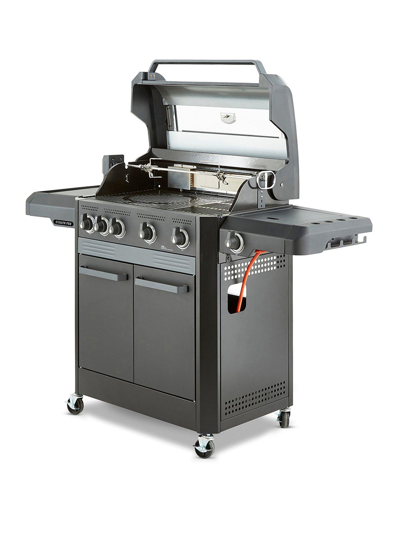undefined Stealth Pro Six Burner BBQ with Rotisserie and Cover