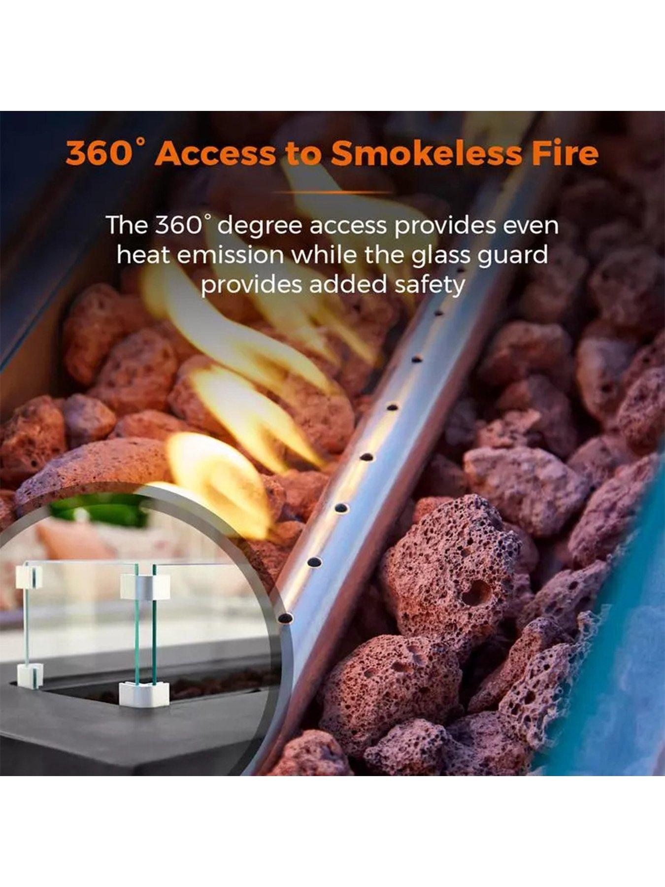 Image 4 of 6 of Tower Magna Rectangular Gas Fire Pit