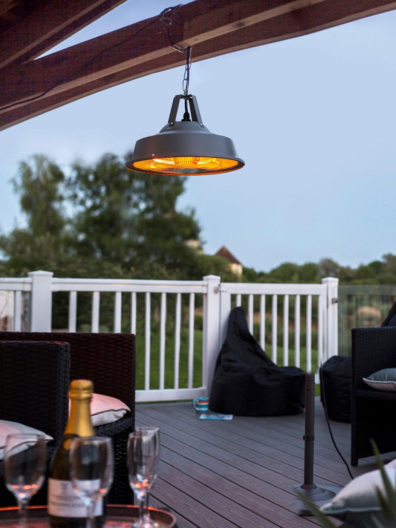 La Hacienda Grey Retro Hanging Heater