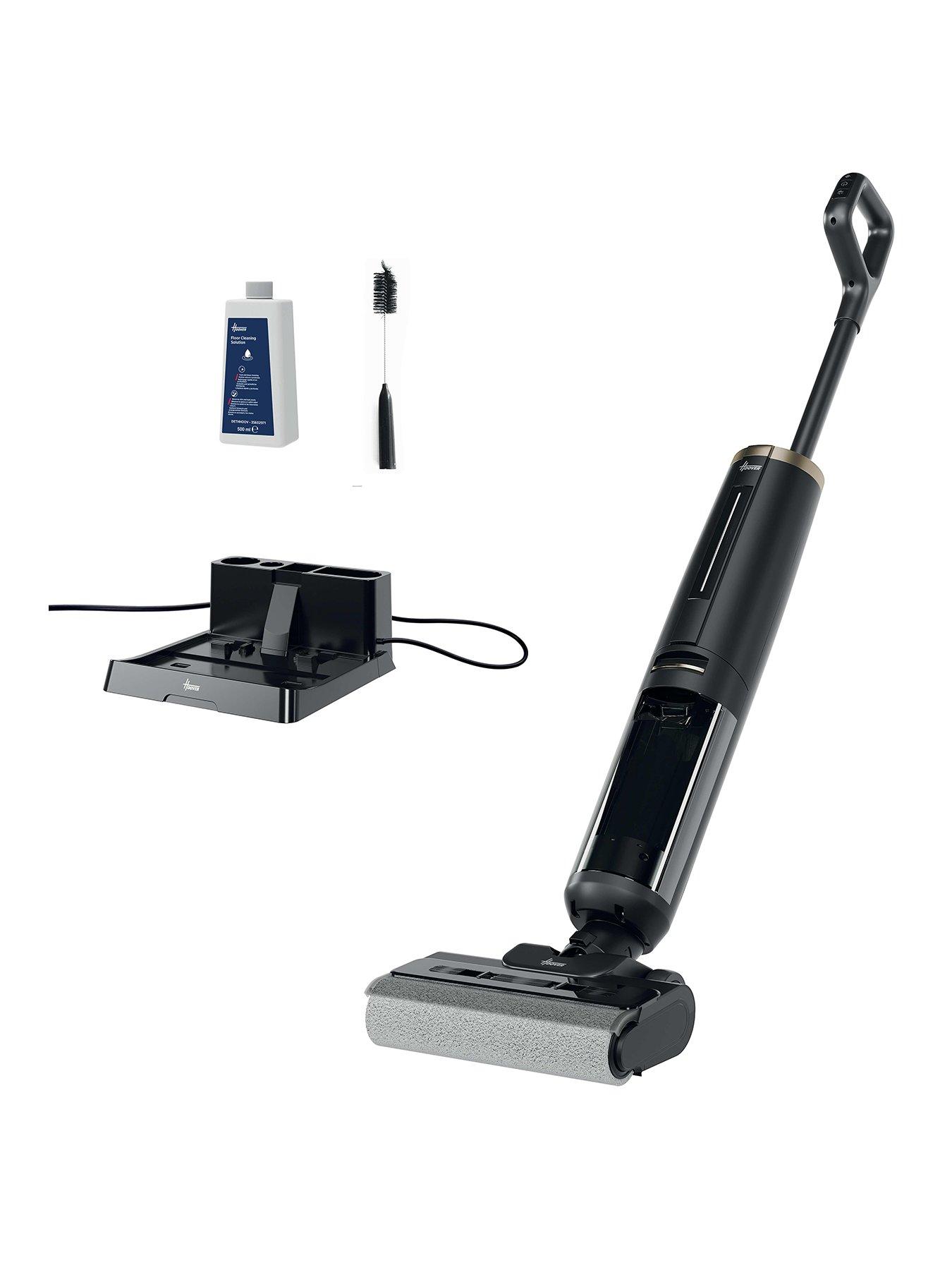 Hoover Turbo Clean Wet & Dry Cordless Hard Floor Washer  &  Vacuum with Anti Hair Wrap, Double Edge Cleaning and Hot Air Drying HW3 Plus