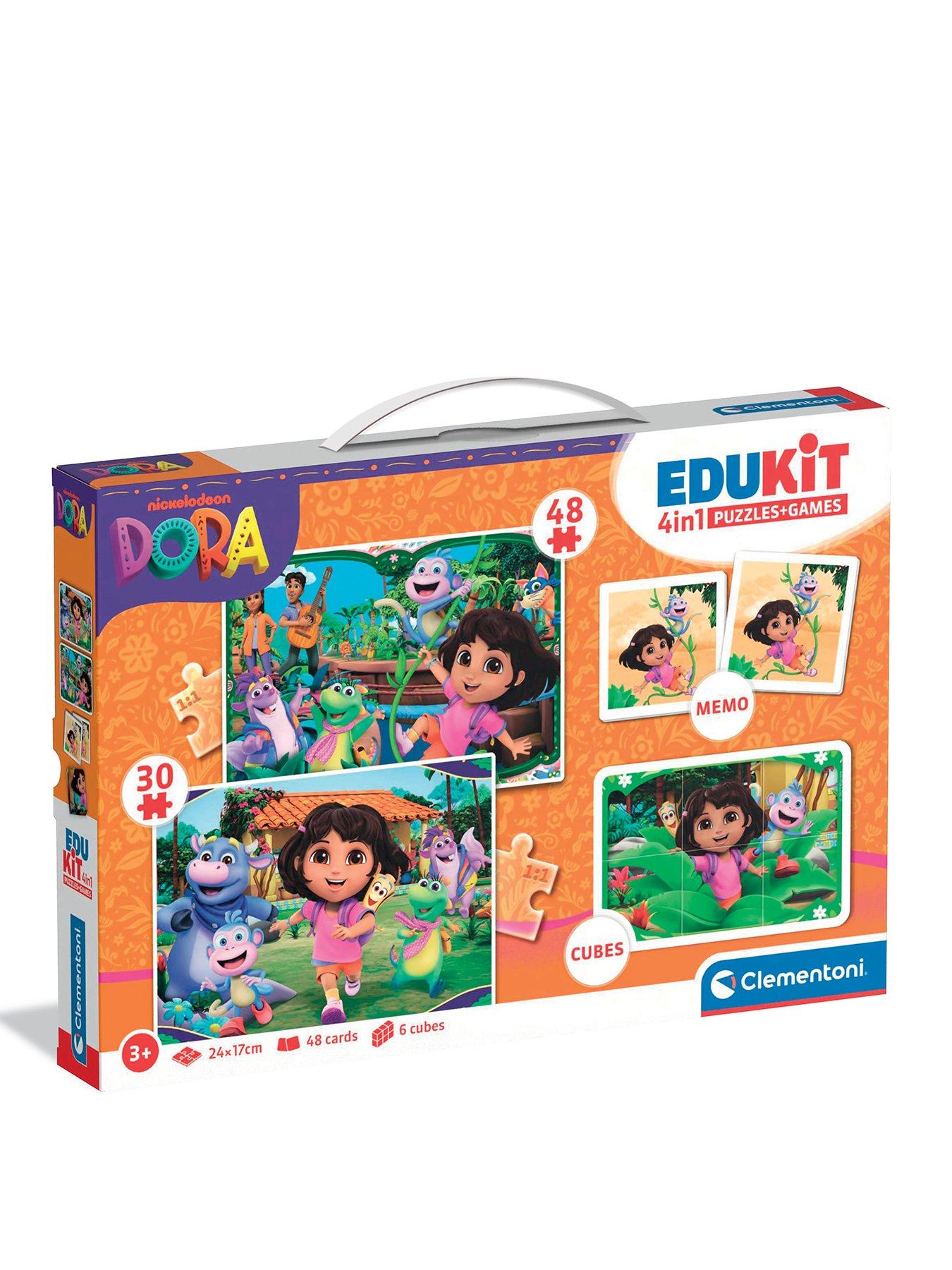 Clementoni Dora the Explorer Edukit 4-in-1 Puzzle  &  Games Set